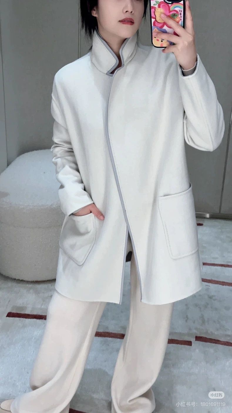 Loro Piana LORO PIANA Double-faced baby cashmere and cashmere coat Size XS / US 0-2 / IT 36-38 - 8 Thumbnail