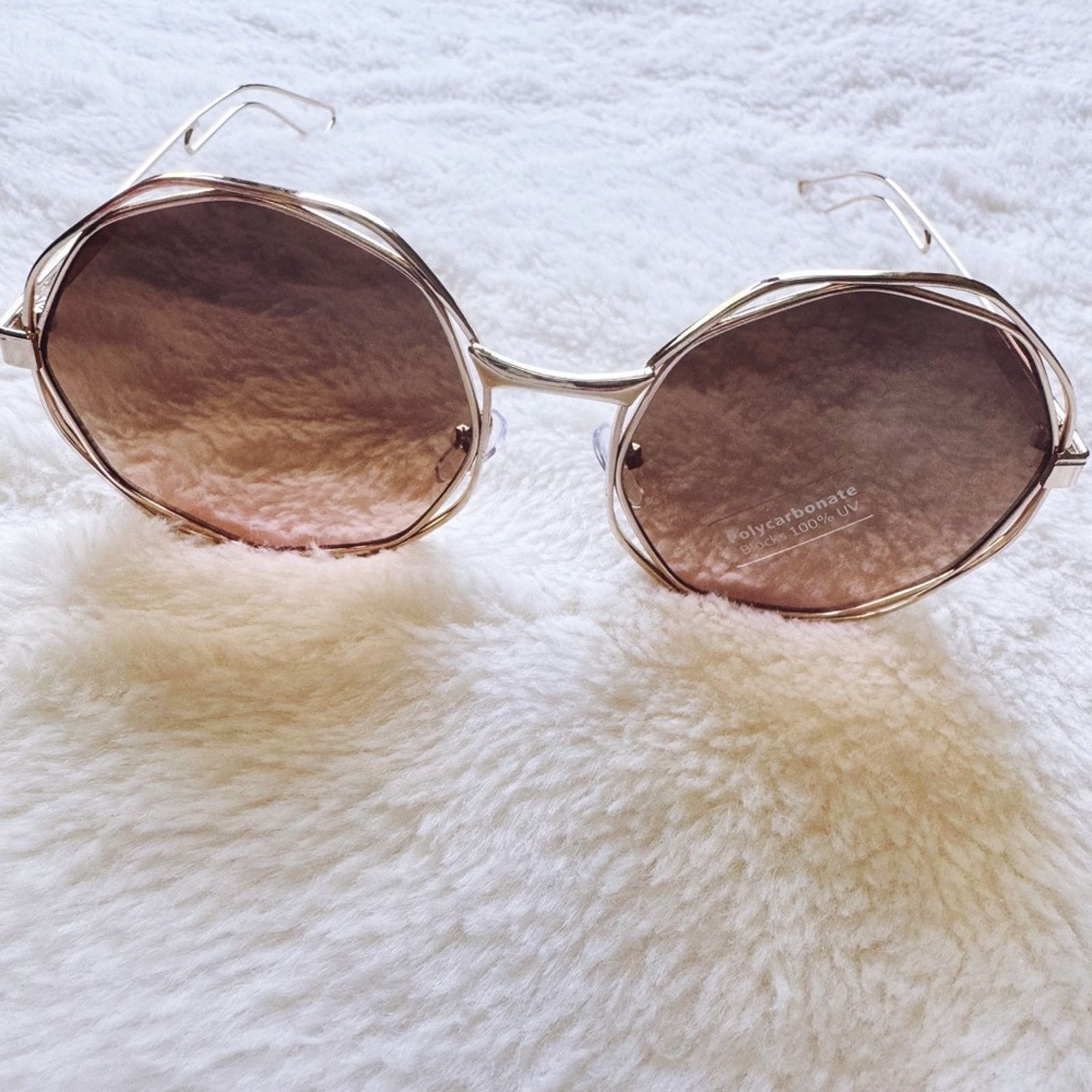 Other Seraphina Brown Geometric Sunglasses Size ONE SIZE - 4 Thumbnail