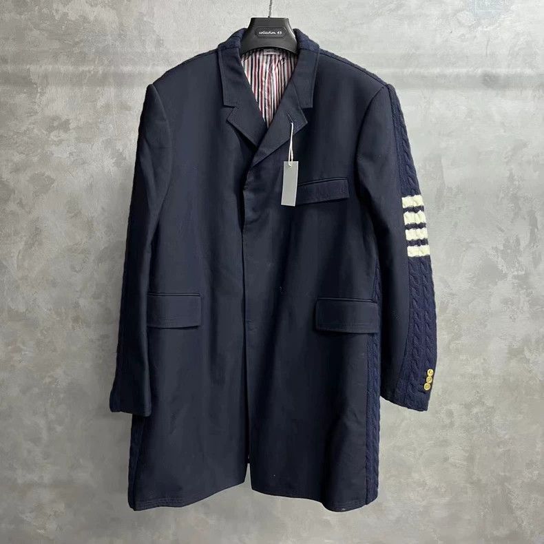 Thom Browne Thom browne The latest blue stitching material striped pat Size US XXL / EU 58 / 5 - 1 Thumbnail