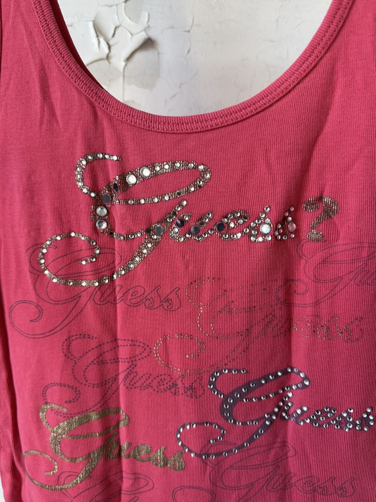 Beauty Beast × If Six Was Nine × Vintage Vintage Guess Printed Tank Top Size S / US 4 / IT 40 - 3 Thumbnail