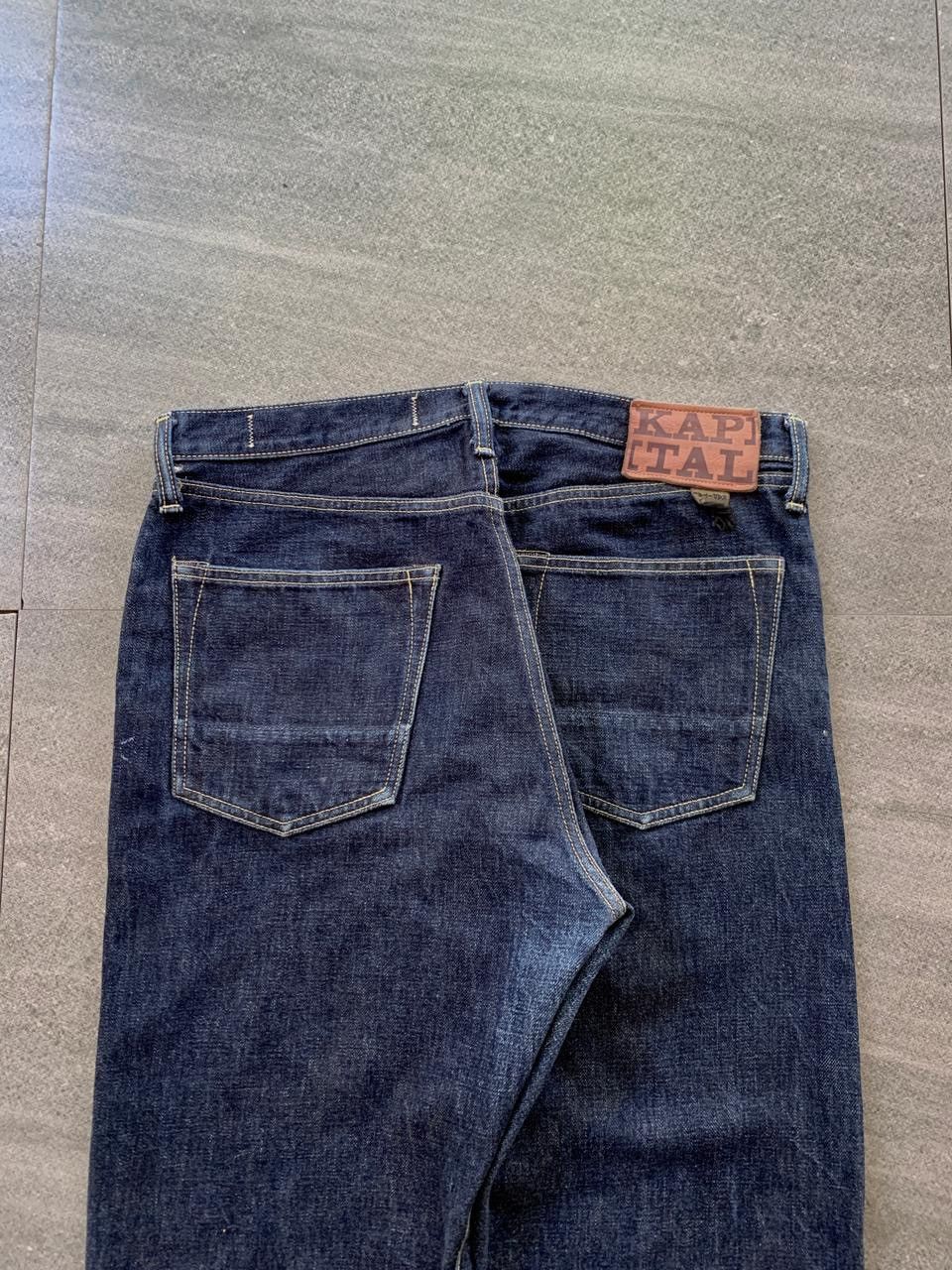 Kapital FREE TAX! Indigo Raw Denim Jeans Size US 34 / EU 50 - 6 Thumbnail