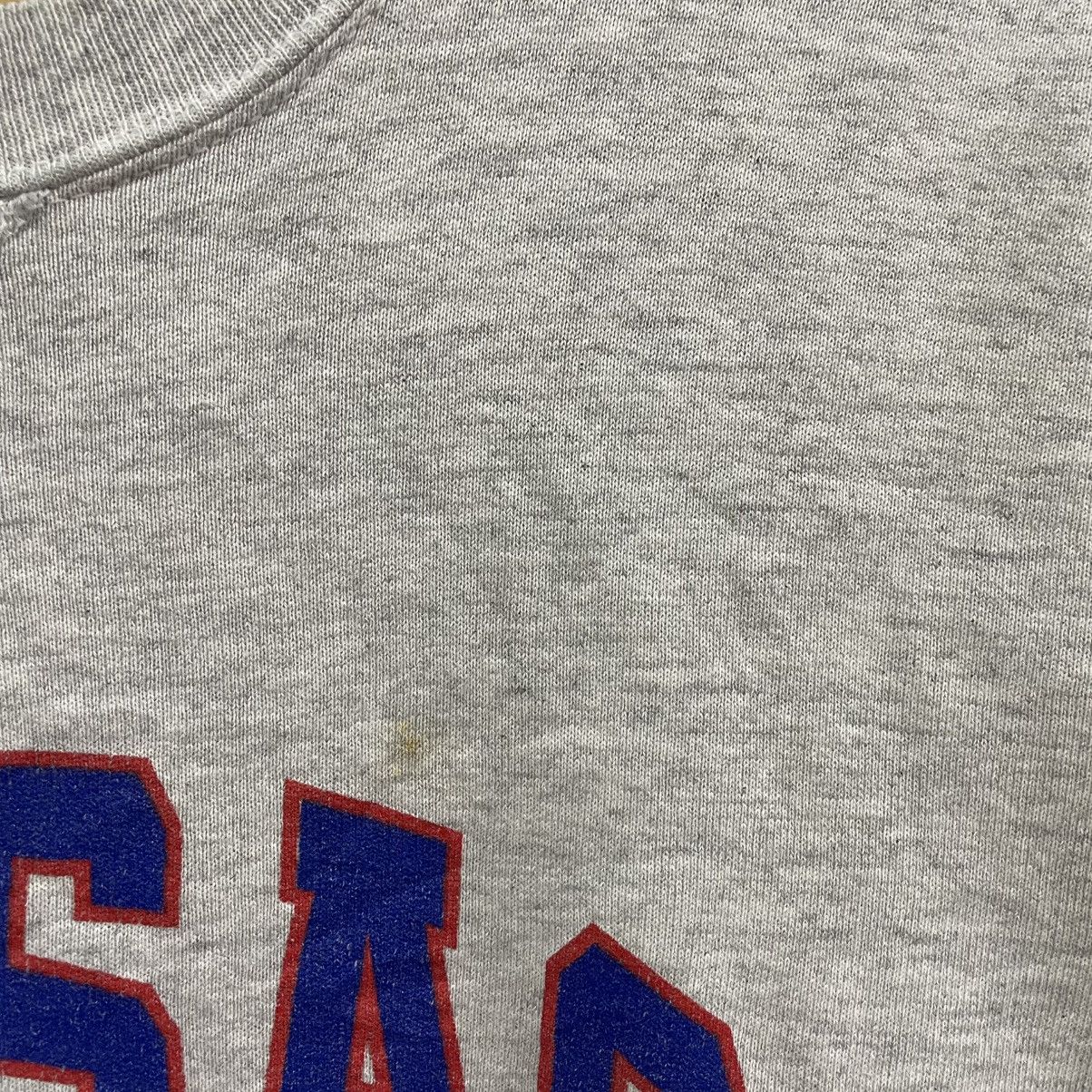 Russell Athletic × Vintage 🔥Vintage 90s Russell Athletic Kansas Spellout Sweatshirts Size US M / EU 48-50 / 2 - 5 Thumbnail