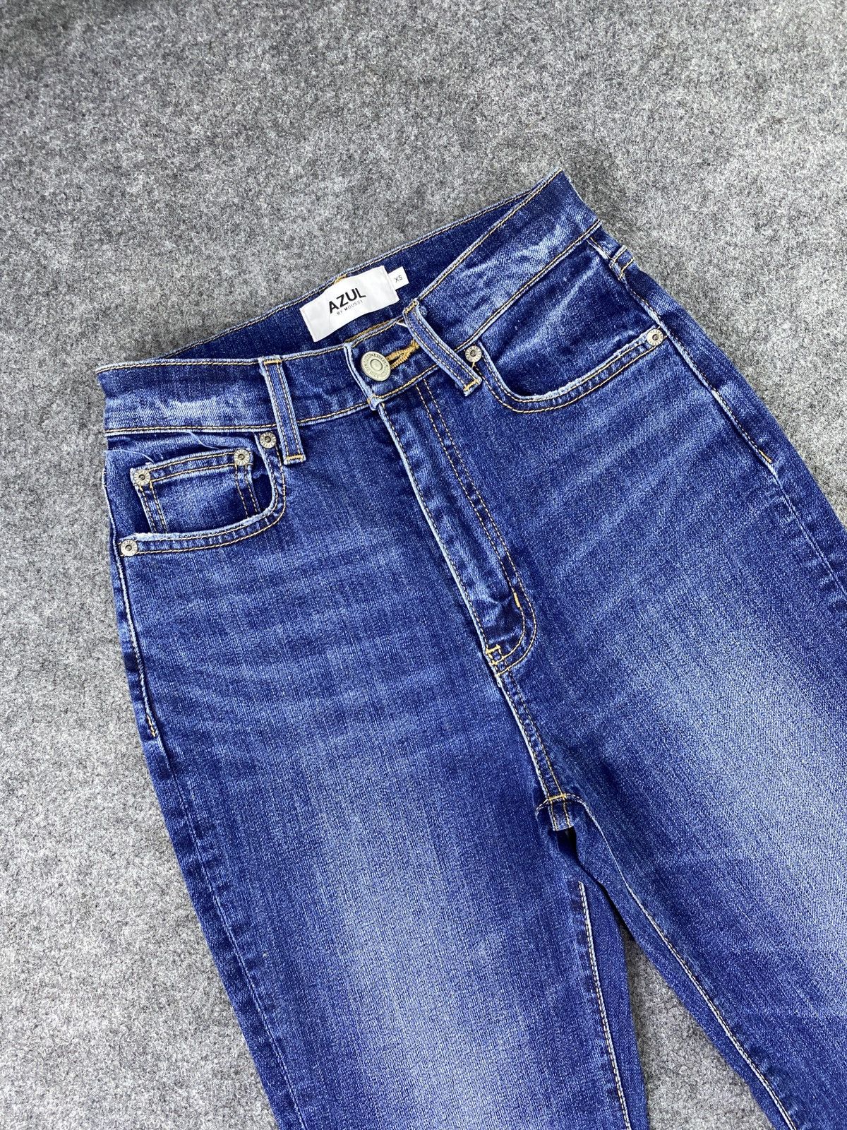 Japanese Brand Japanese Brand Azul by Moussy Blue Wash Flare Jeans - J1139 Size 24" / US 00 / IT 34 - 3 Thumbnail