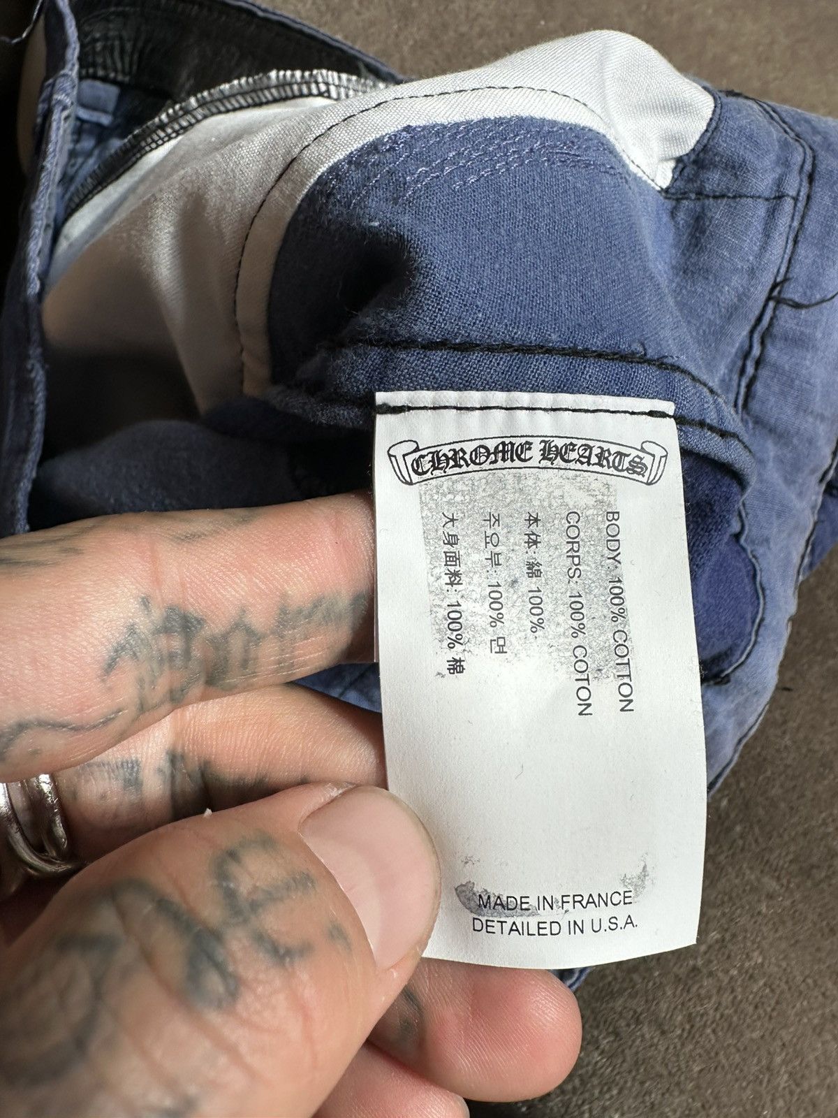 Chrome Hearts Chrome Hearts 100 Cross patch FLOODED JEANS PANTS 32 33 34 Size US 32 / EU 48 - 11 Thumbnail