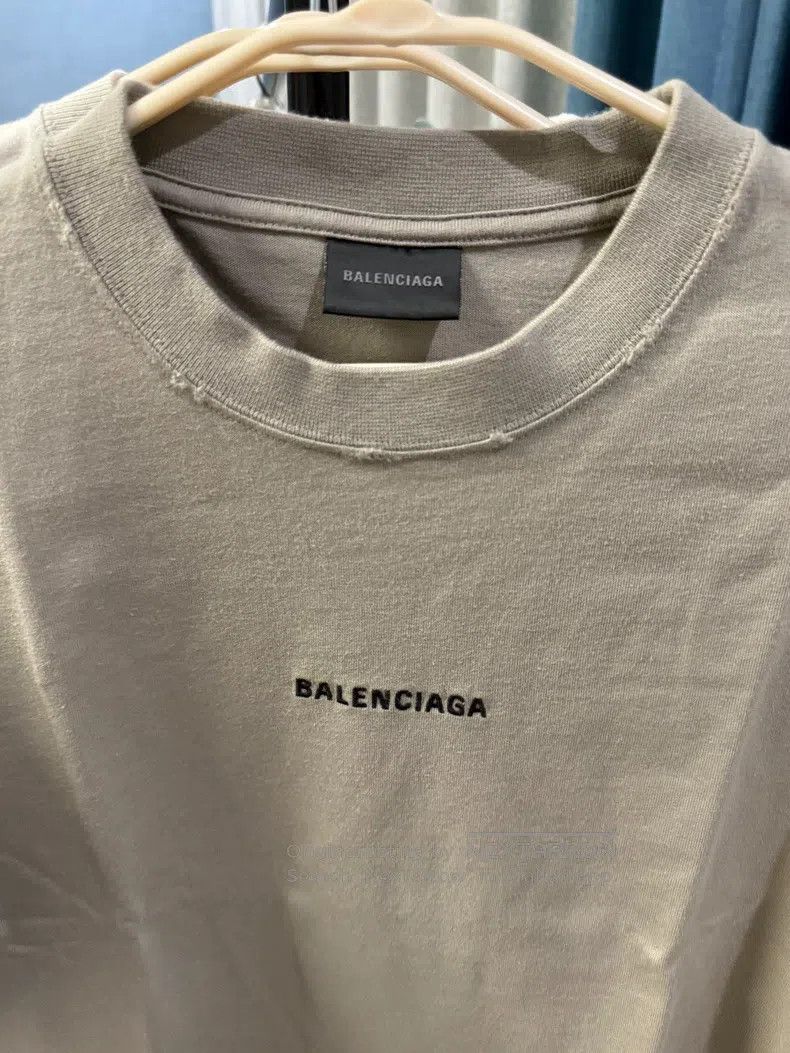 Balenciaga Balenciaga Logo Print Round Neck Short Sleeve T-Shirt Size US S / EU 44-46 / 1 - 6 Thumbnail