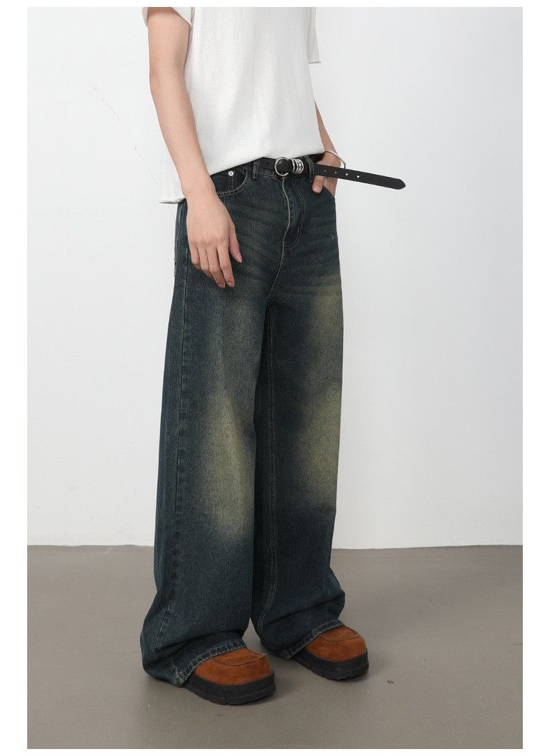 Vintage Men's American Retro Washed Loose-Fit Straight-Leg Jeans Size US 32 / EU 48 - 3 Thumbnail