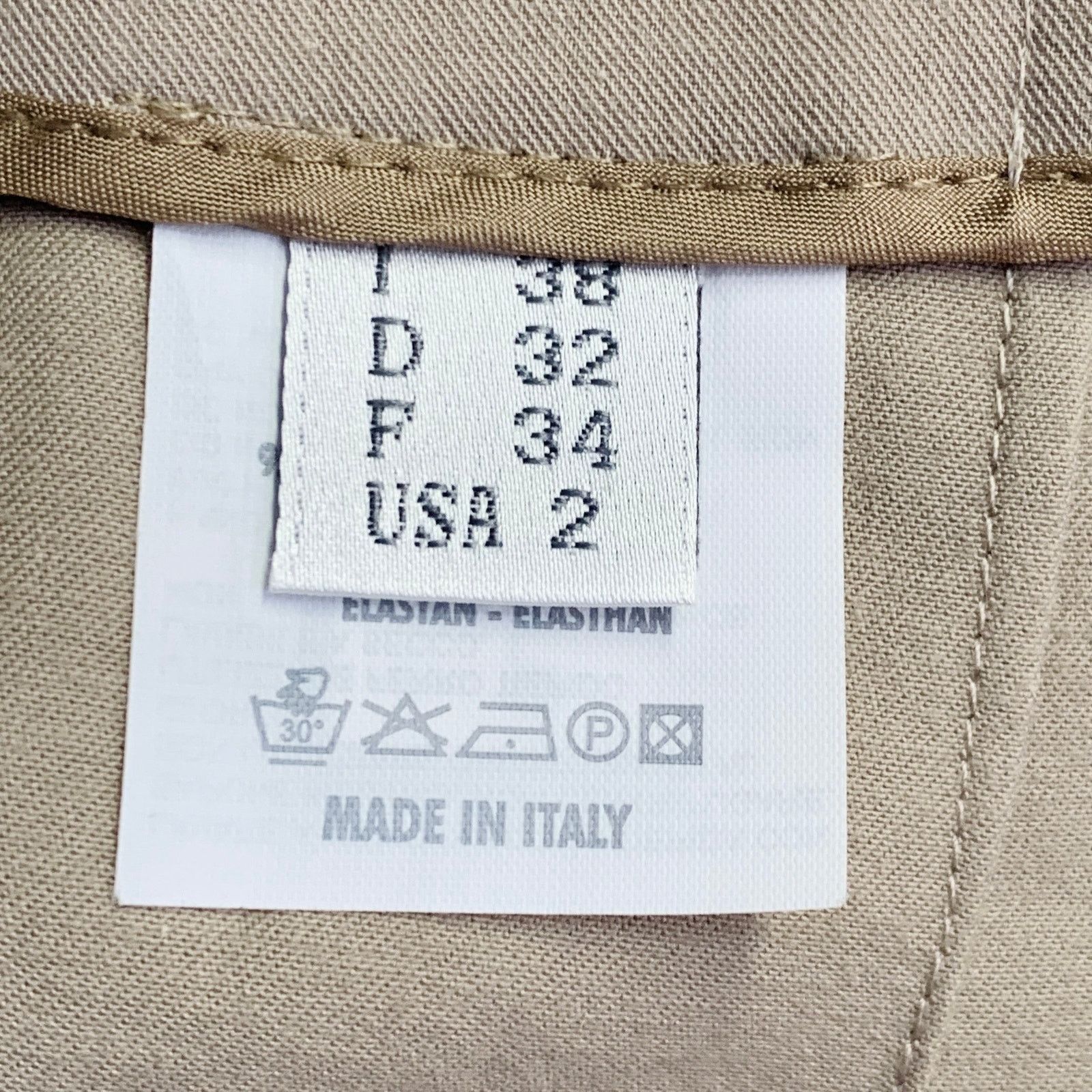 Other RIVAMONTI Size 2 Khaki Cotton Blend Narrow Leg Dress Pants Size 26" / US 2 / IT 38 - 7 Thumbnail