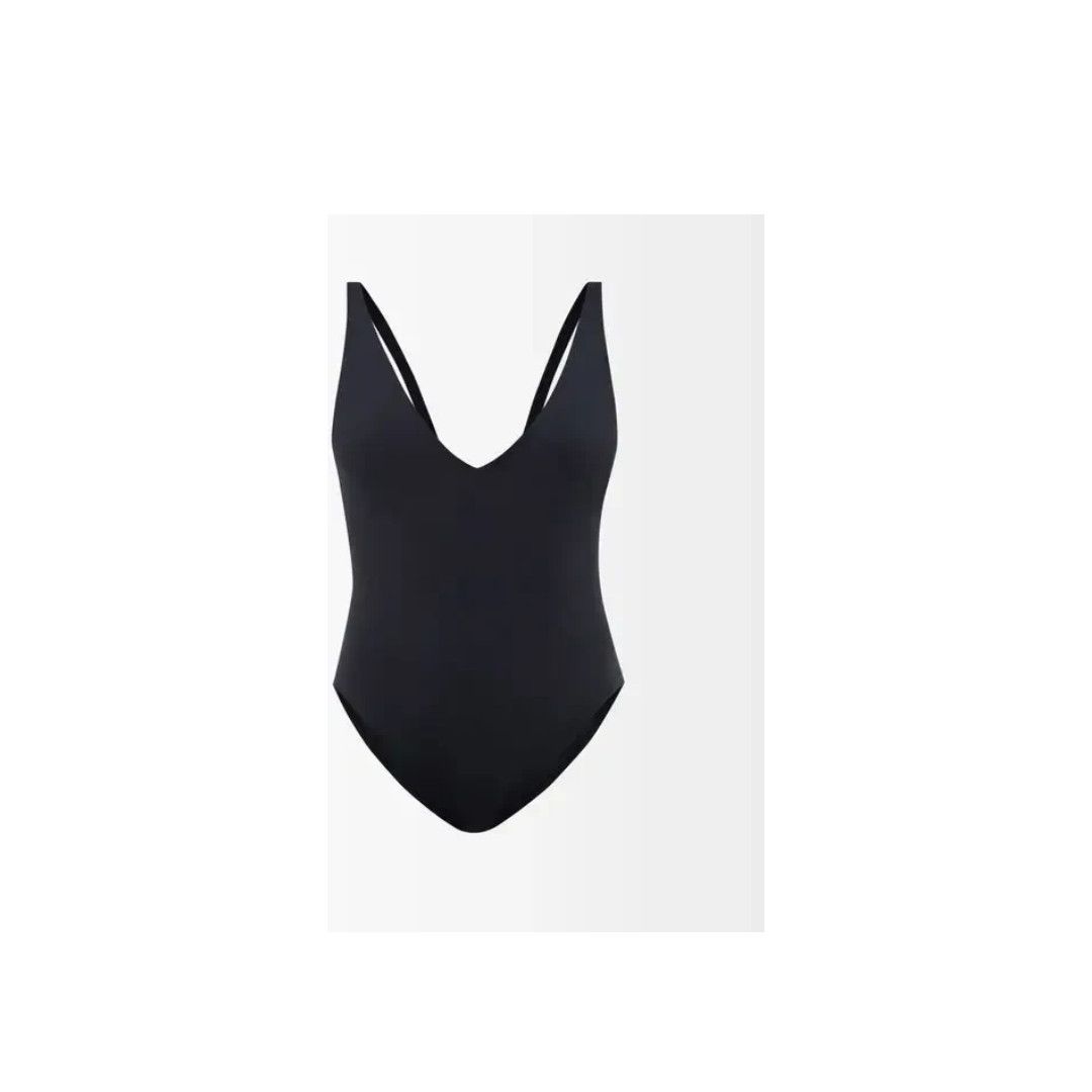 Toteme o1mle0525 Deep Neck Swimsuit in Black Size L / US 10 / IT 46 - 1 Thumbnail