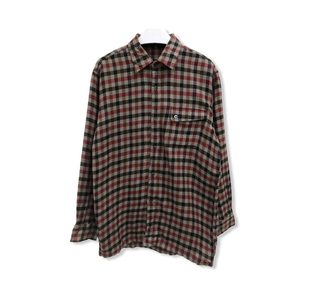 Flannel × Vintage Vintage Bonton Plaid Tartan Flannel Shirt 👕 Size US S / EU 44-46 / 1 - 1 Thumbnail