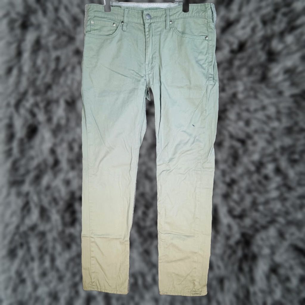 Levi's Levi's 511 Slim Taper Jeans Mens 33x32 Green Denim Zip Fly Mid Rise Slim Fit, 5-Pocket, Stretch, Regular Size Type, USA Size US 33 - 1 Thumbnail