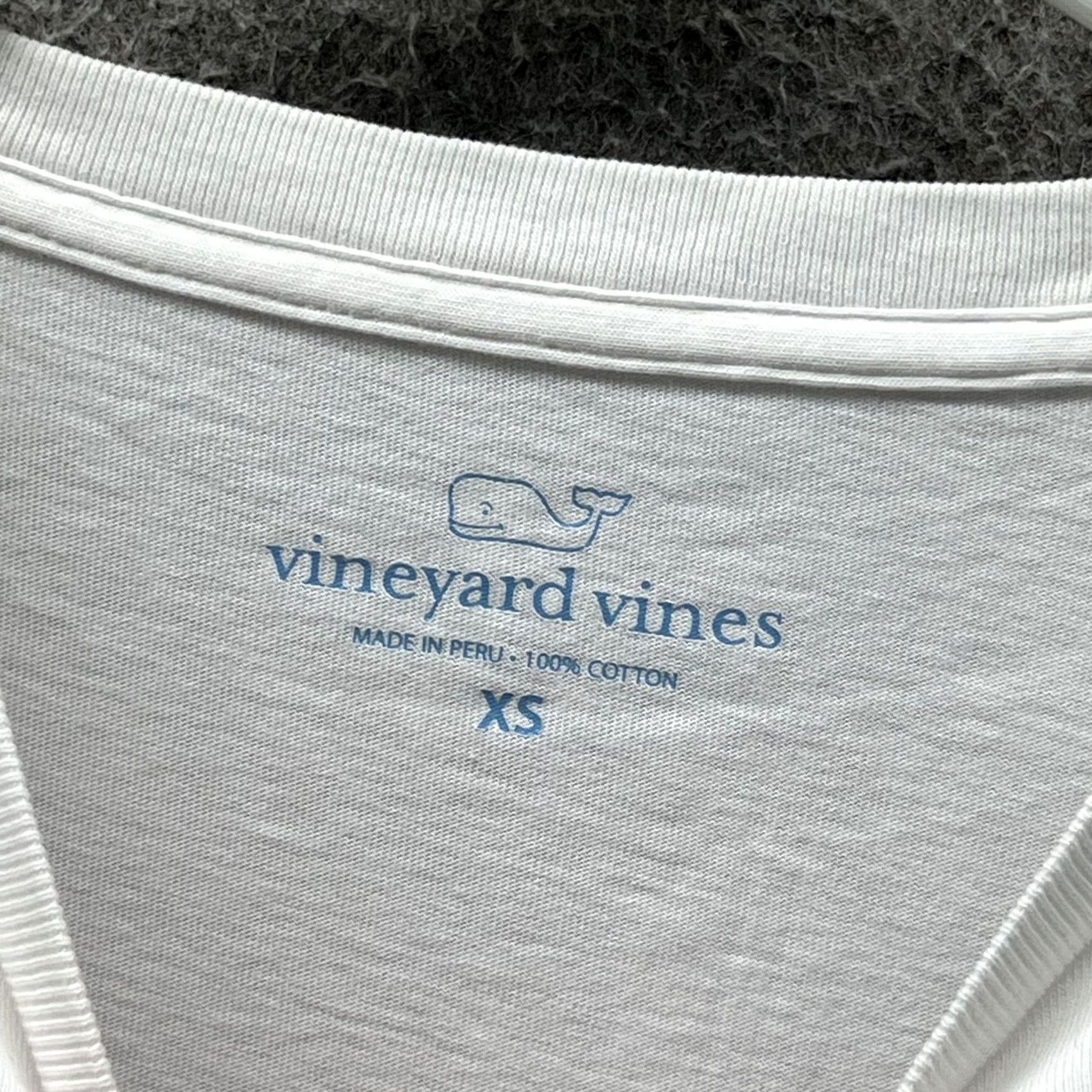 Vineyard Vines Vineyard Vines Shirt Mens XS White Florida Whale Graphic Long Sleeve Tee Size US XS / EU 42 / 0 - 5 Thumbnail