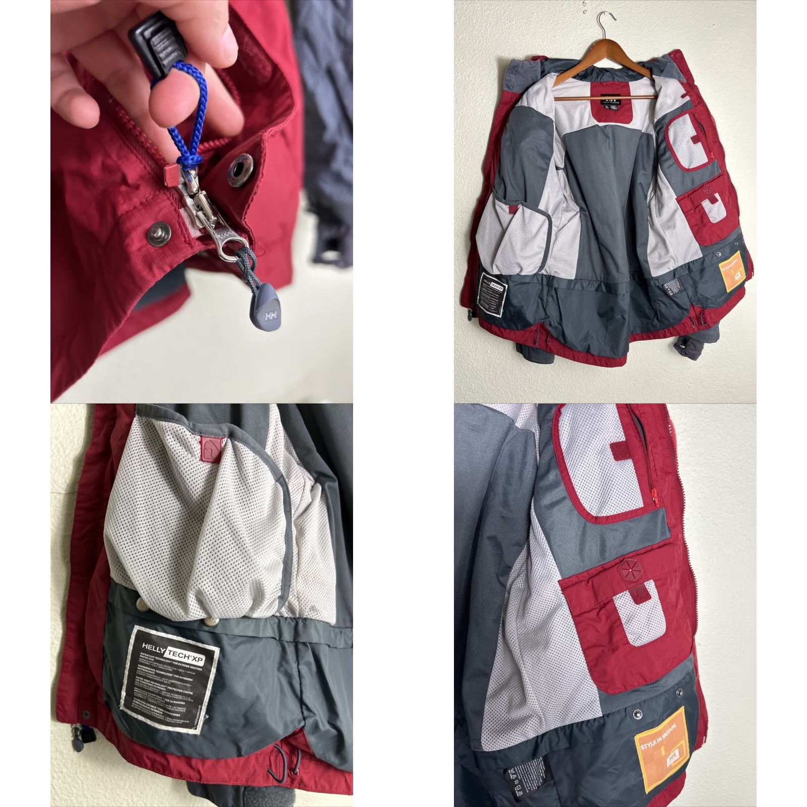 Helly Hansen VINTAGE Helly Hansen Women's Red Helly Tech XP Jacket Ski Full Zip Hooded Zip-Sleeve Winter Size S / US 4 / IT 40 - 10 Thumbnail