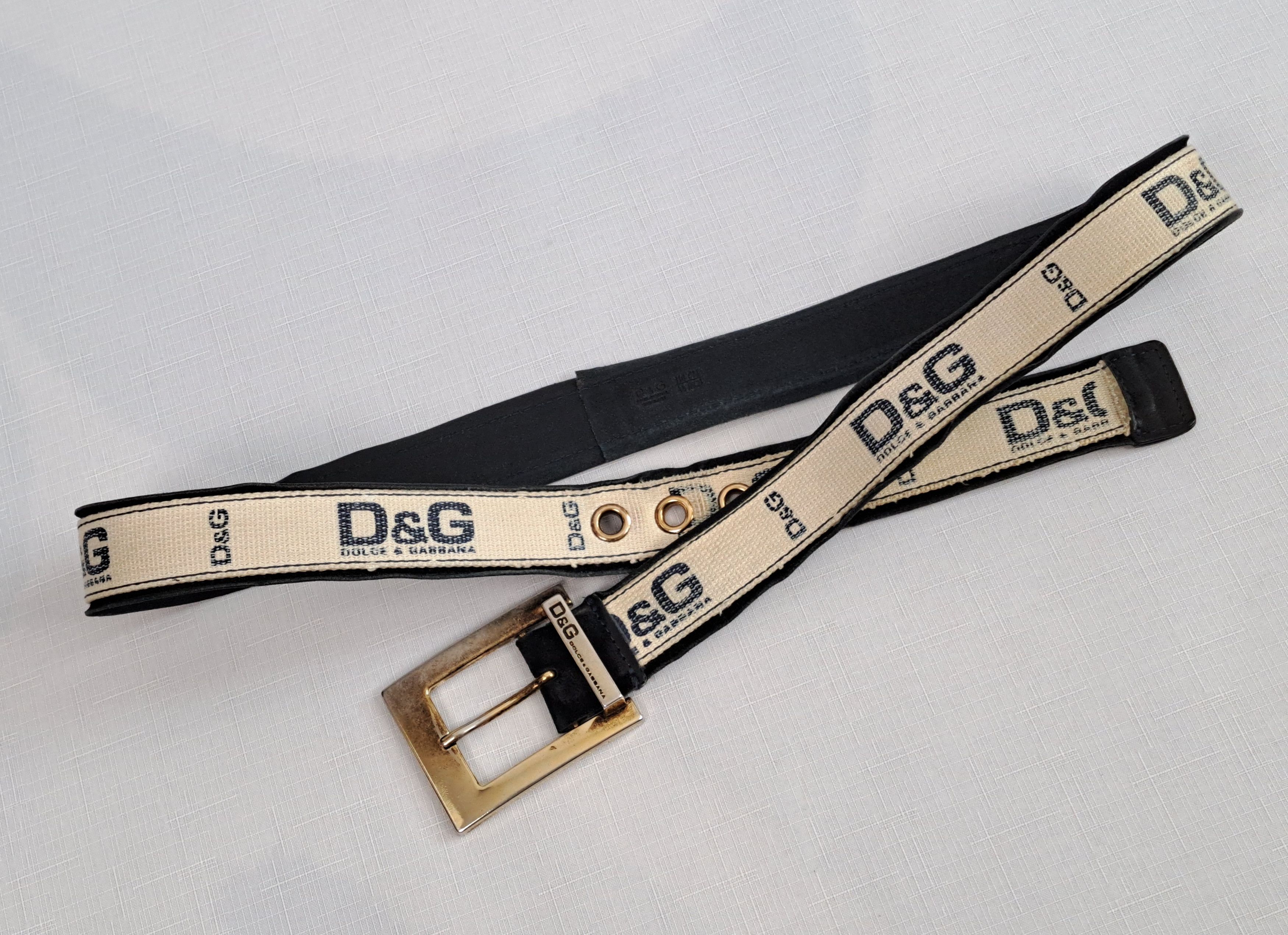 Dolce & Gabbana × Vintage Vintage Dolce&Gabbana textile/leather belt. Size 110 Size ONE SIZE - 3 Thumbnail