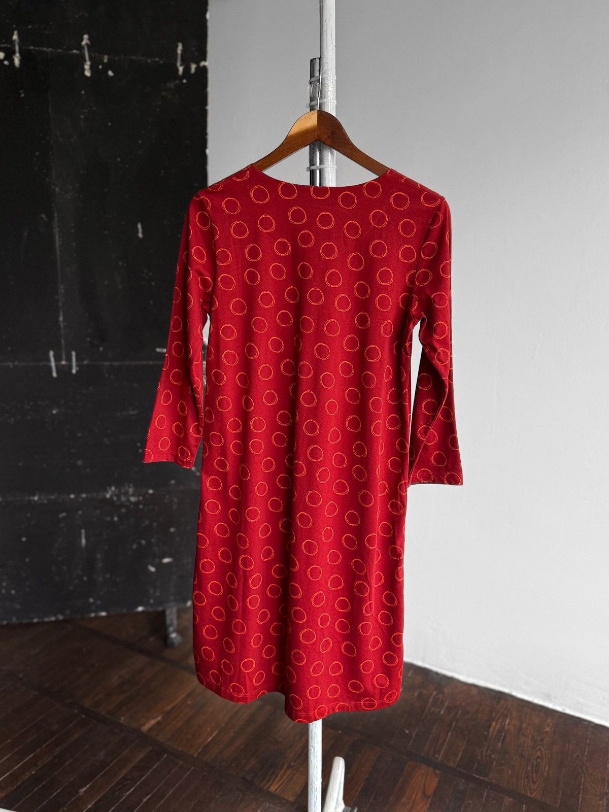 Designer × Gudrun Sjoden Gudrun Sjoden Womens Red Stretch 3/4 Sleeve Short Dress Size S / US 4 / IT 40 - 2 Thumbnail