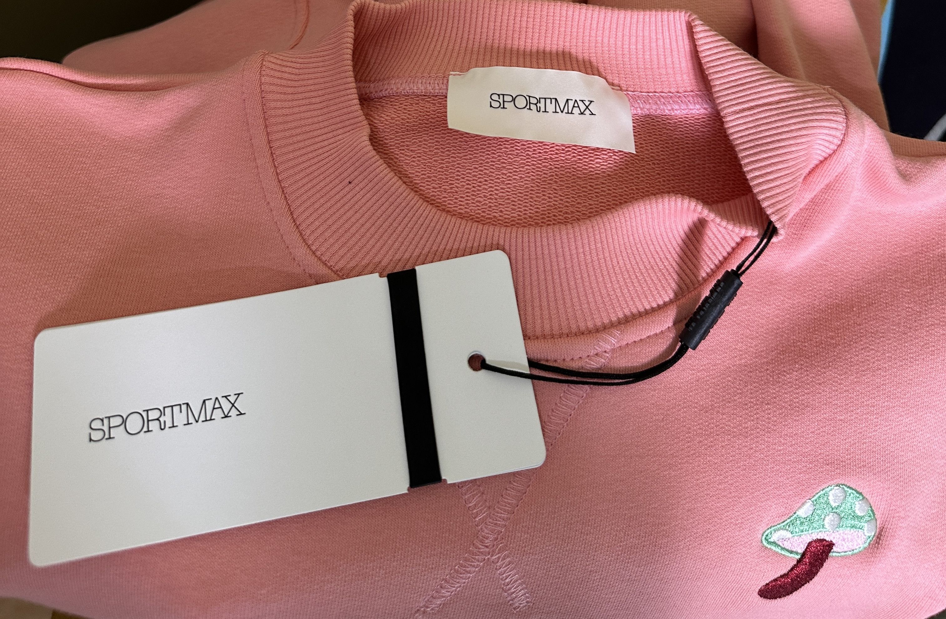Max Mara × Sportmax Pink Sweatshirt Mushroom Size L / US 10 / IT 46 - 5 Thumbnail