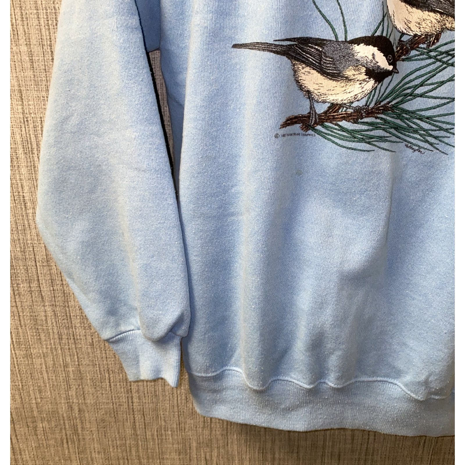Hanes Hanes Sweatshirt Men XL Blue Fleece Lined USA Made Regular Size Lined Sweatshirt Mens Type Size US XL / EU 56 / 4 - 3 Thumbnail