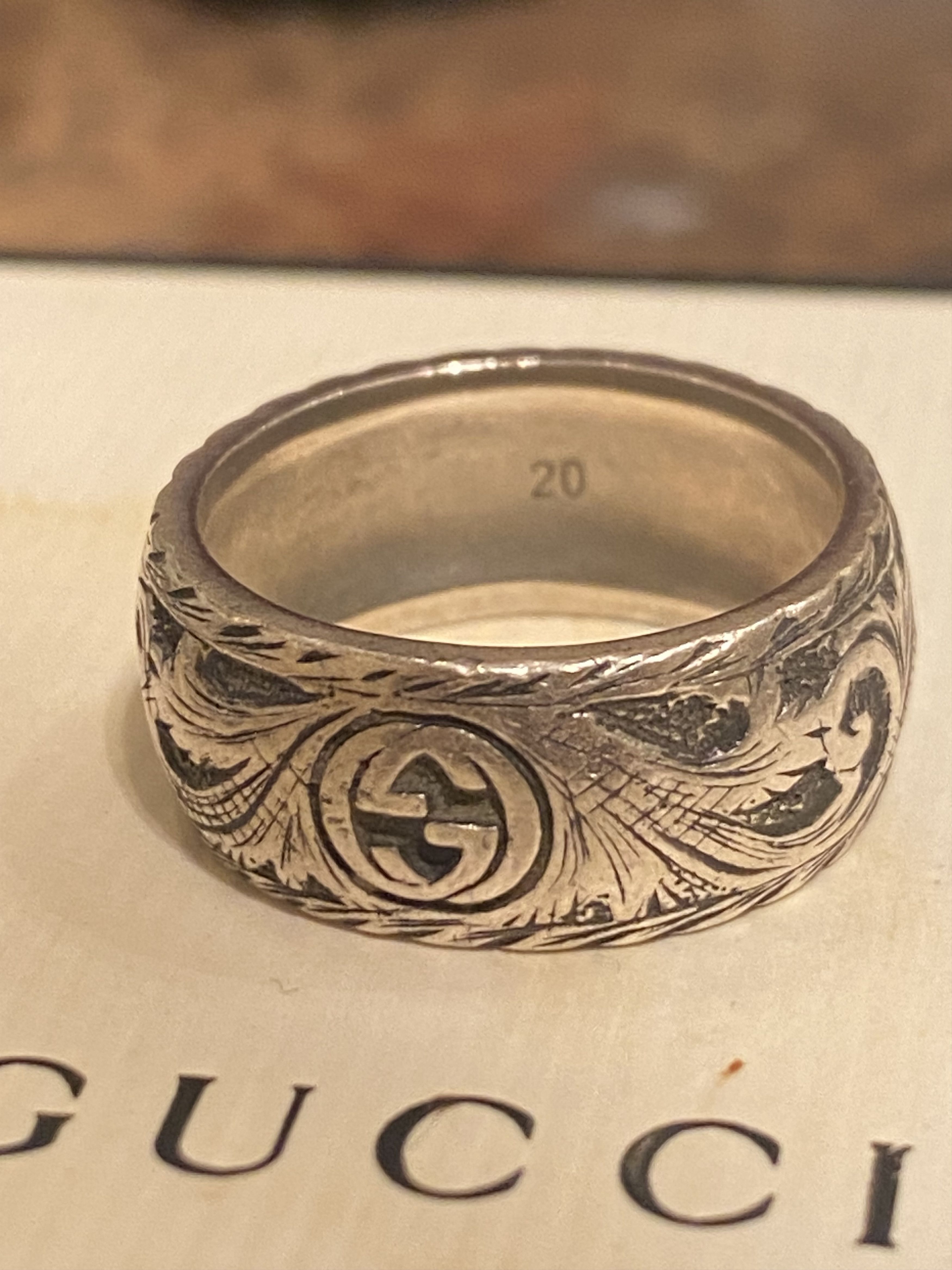 Gucci Thin silver ring with feline head Size ONE SIZE - 5 Thumbnail