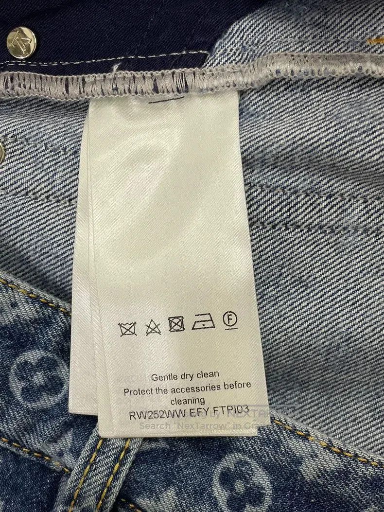 Louis Vuitton Louis Vuitton Blue Monogram High-Waist Denim Shorts. Size US 36 / EU 52 - 5 Thumbnail