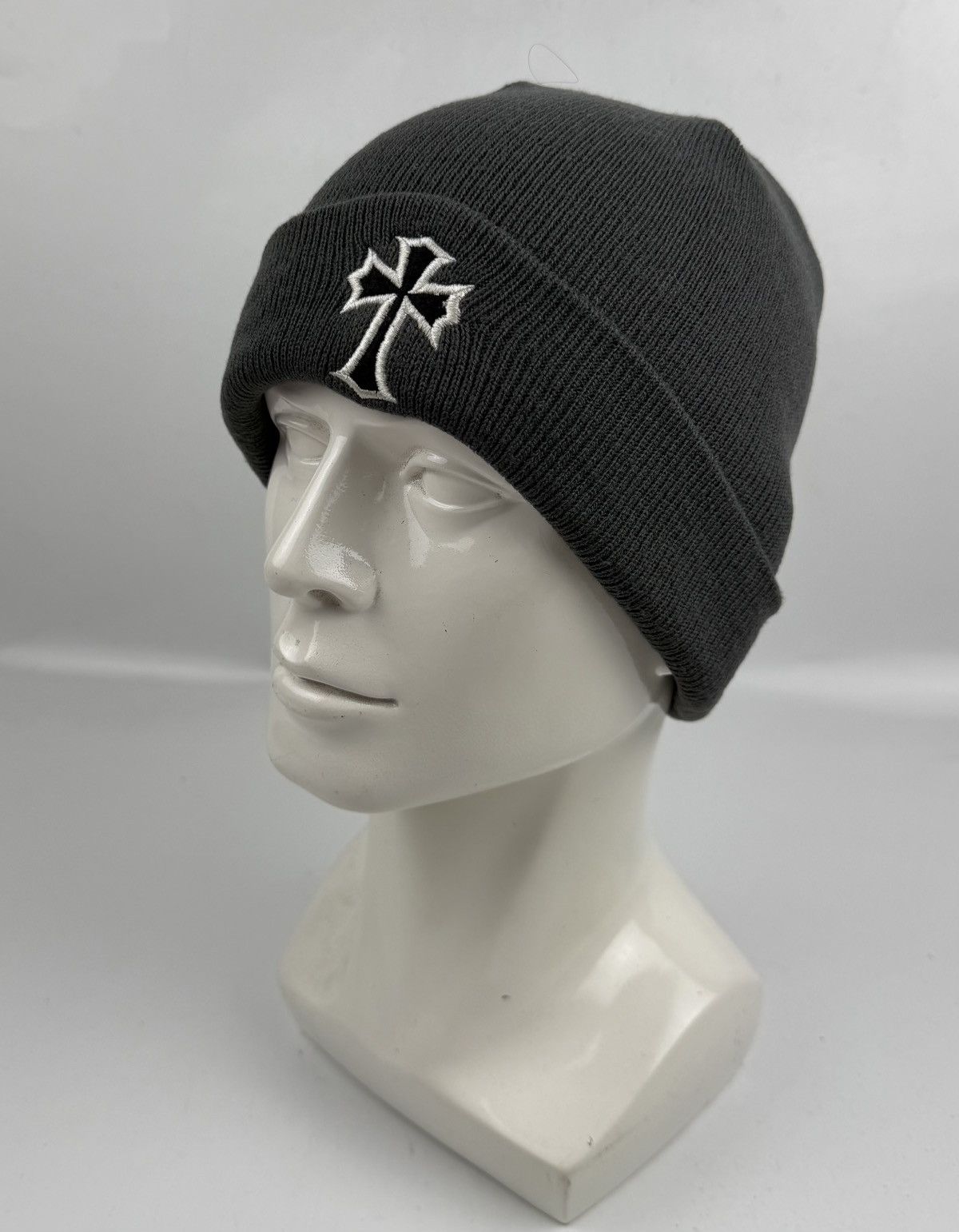 Japanese Brand cross logo beanie hat tc53 Size ONE SIZE - 1 Thumbnail