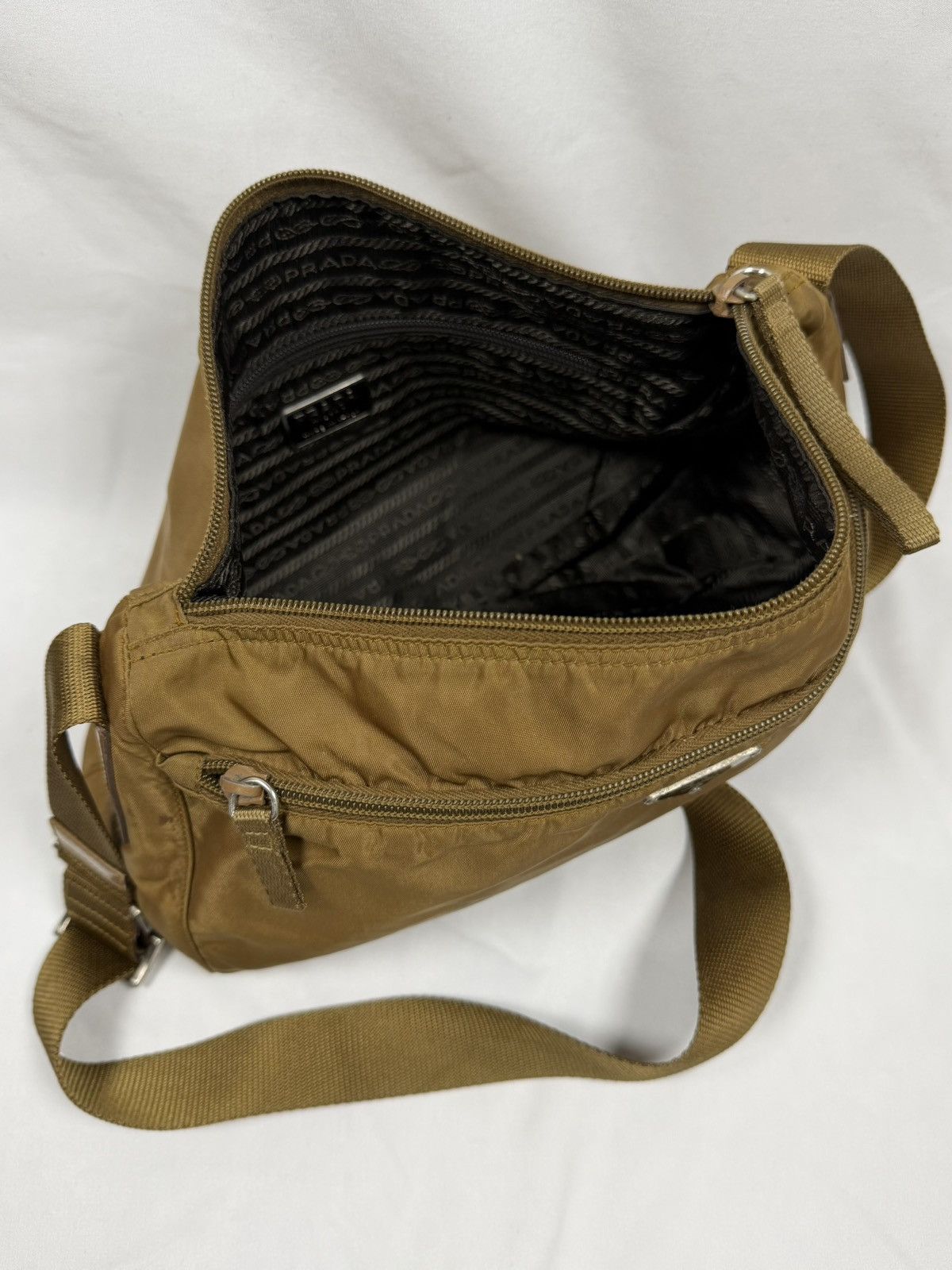 Prada Prada ‘Tobacco’ Vela Nylon Messenger Bag Size ONE SIZE - 3 Thumbnail