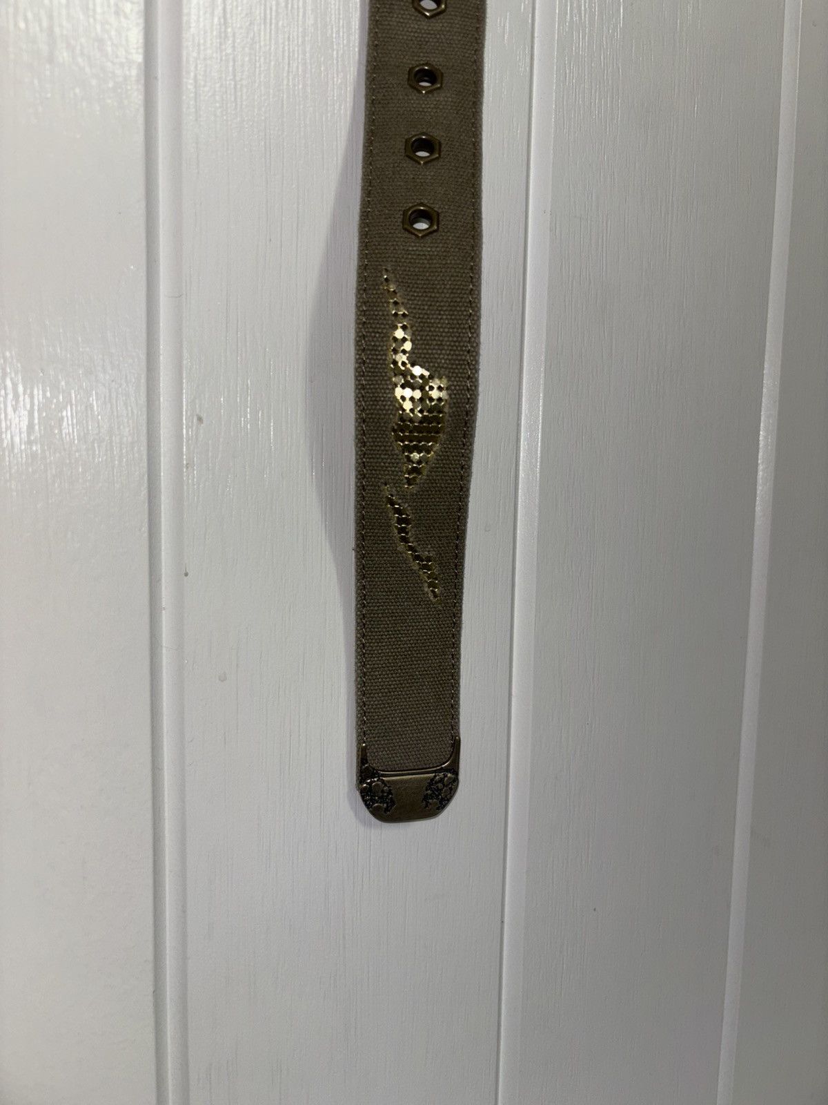 Trendt Vision TRENDT VISION GOLD CANVAS BELT Size ONE SIZE - 4 Thumbnail