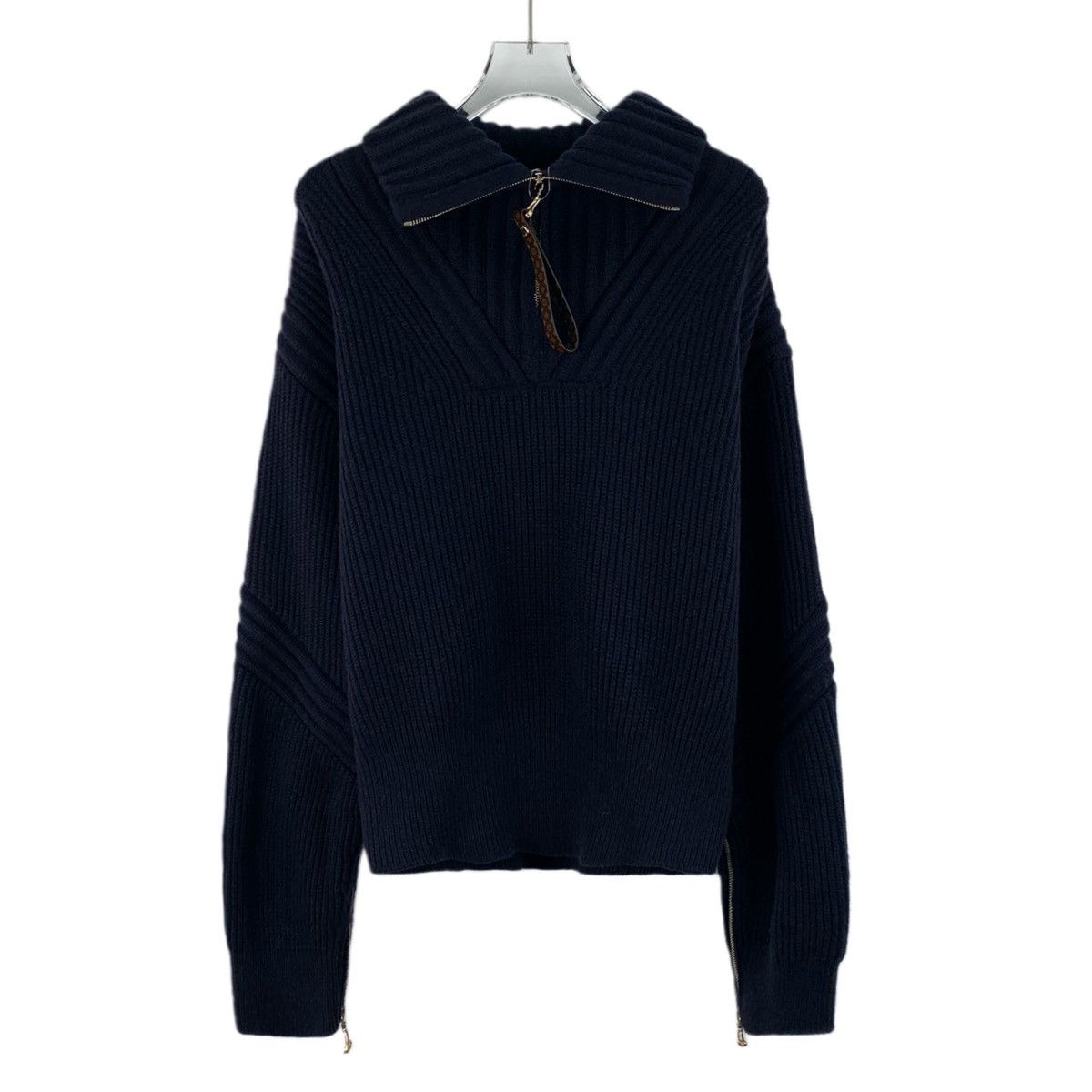 Louis Vuitton Louis Vuitton Lapel Half-Zip Long Sleeve Knit Sweater K26WX Size XS / US 0-2 / IT 36-38 - 1 Thumbnail