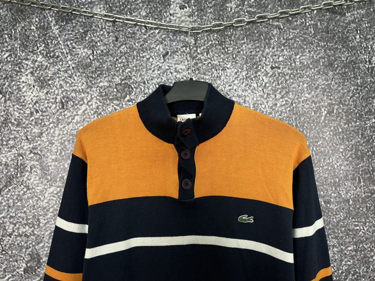 Lacoste Lacoste Live! Sweater Striped 1/4 Button Pullover Size 7 Size US L / EU 52-54 / 3 - 2 Thumbnail