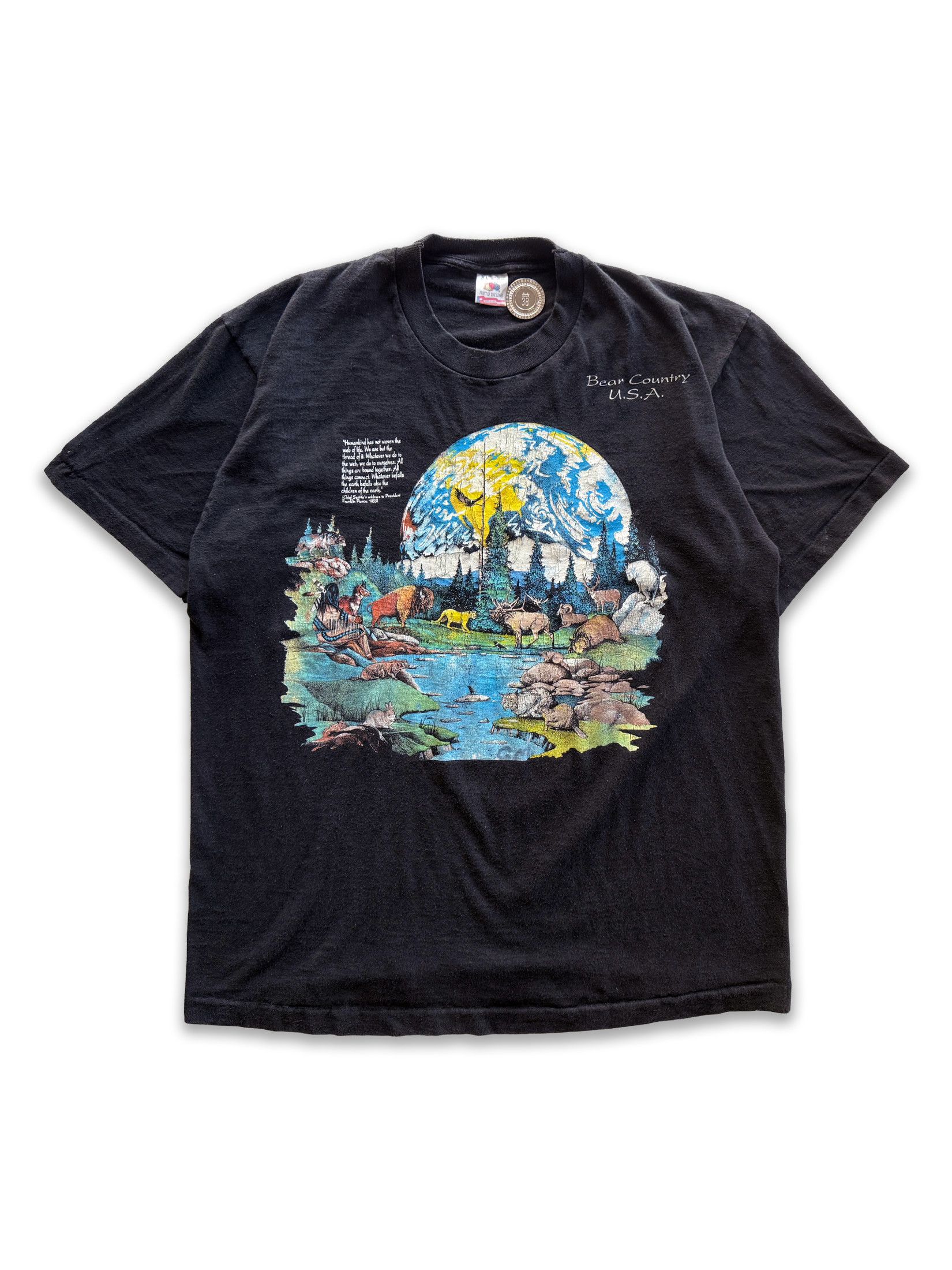 Vintage 1990s Vintage Nature Earth Day Bear Country Tee Size US XL / EU 56 / 4 - 1 Thumbnail