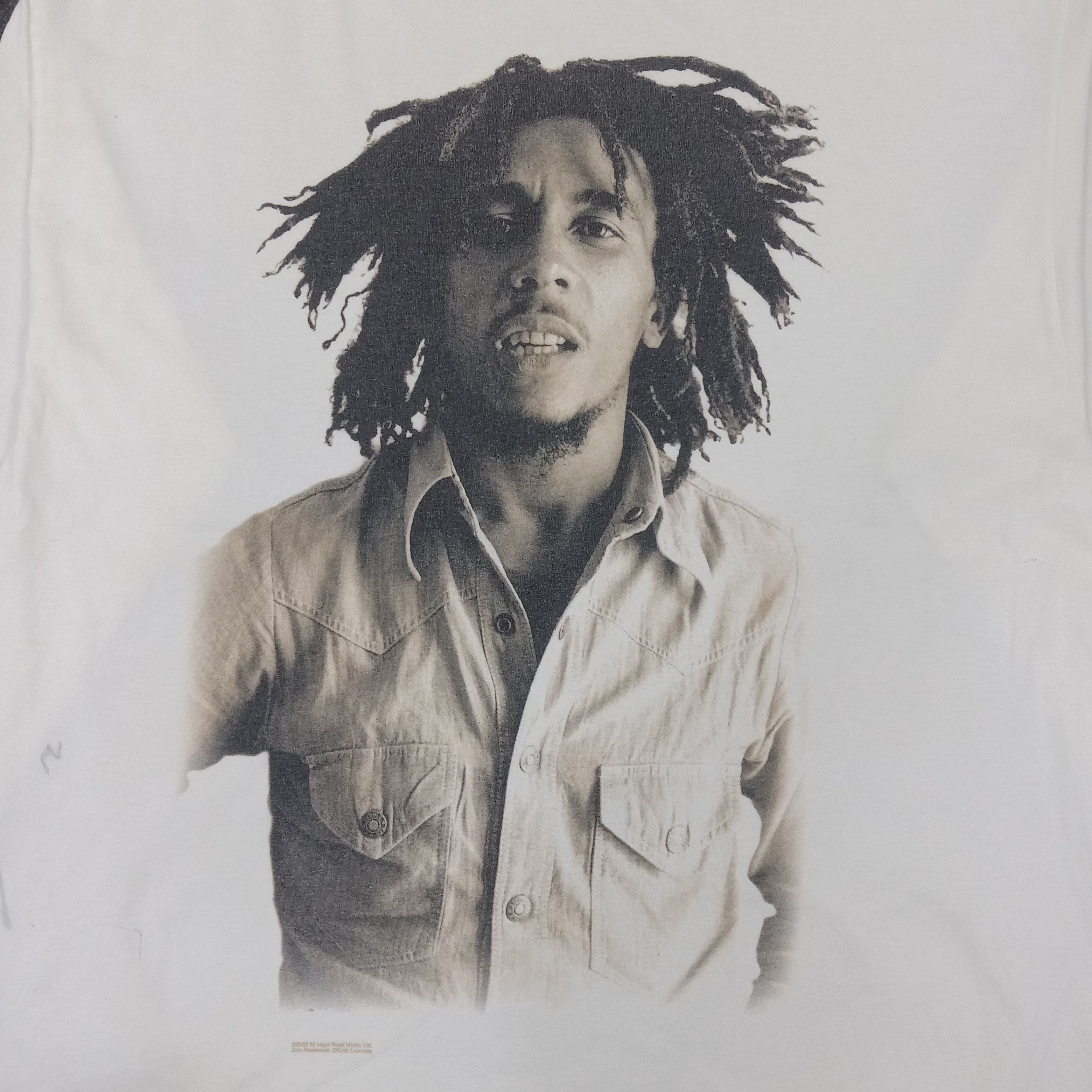 Bob Marley × Vintage Bob Marley Reggae Singer Long Sleeve Tshirt Size US XL / EU 56 / 4 - 2 Thumbnail