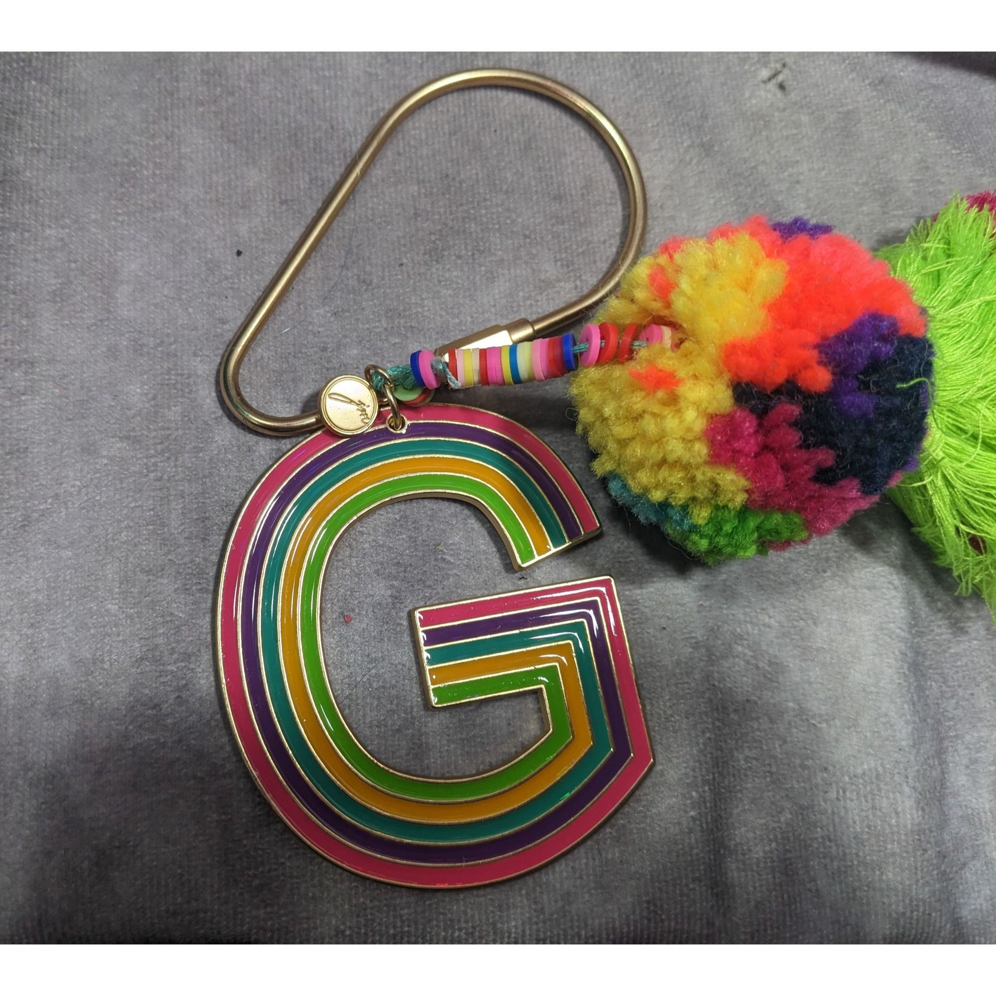 Other Jane Marie G Initial Rainbow Keychain With Pompom Tassel Size ONE SIZE - 9 Thumbnail