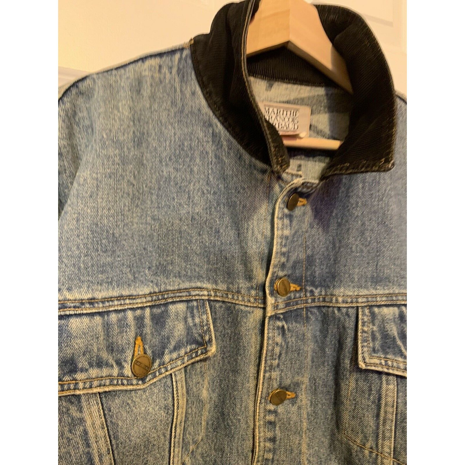 Marithe + Francois Girbaud Vtg Marithe Francois Girbaud Blue Denim TruckerJean Jacket S Size US S / EU 44-46 / 1 - 1 Thumbnail