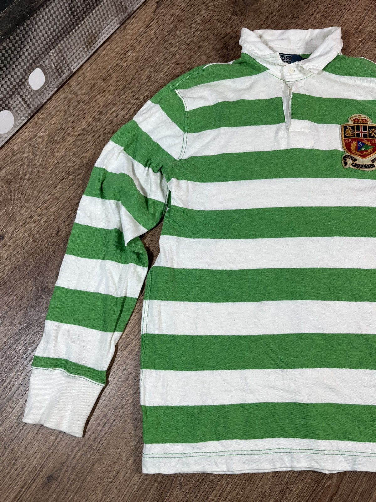 Polo Ralph Lauren Vintage Polo Ralph Lauren Rugby Long Sleeve Shirt 90s Size US XL / EU 56 / 4 - 2 Thumbnail