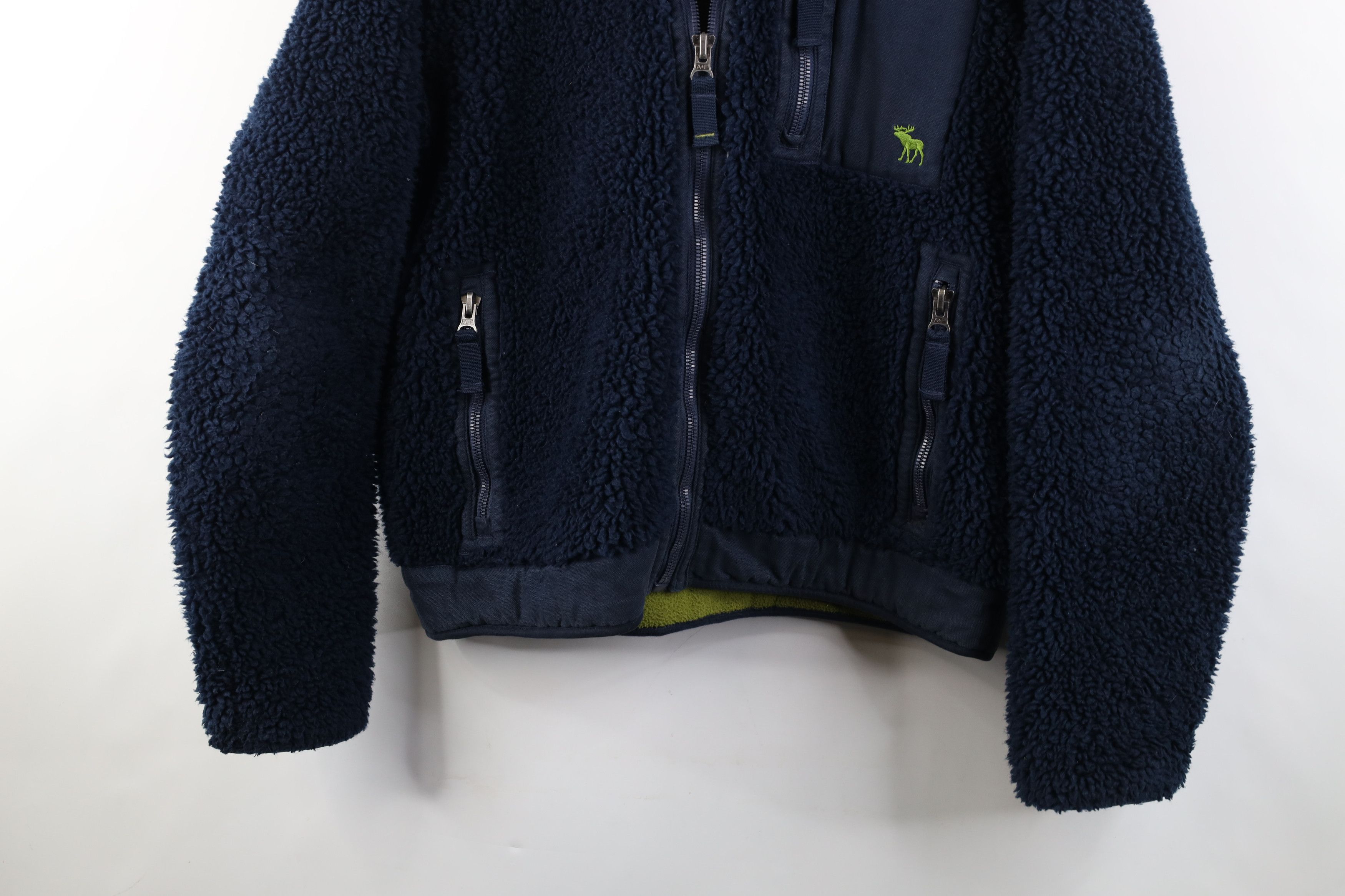 Abercrombie & Fitch Vtg 90s Y2K Abercrombie & Fitch Pile Fleece Full Zip Jacket Size US L / EU 52-54 / 3 - 3 Thumbnail