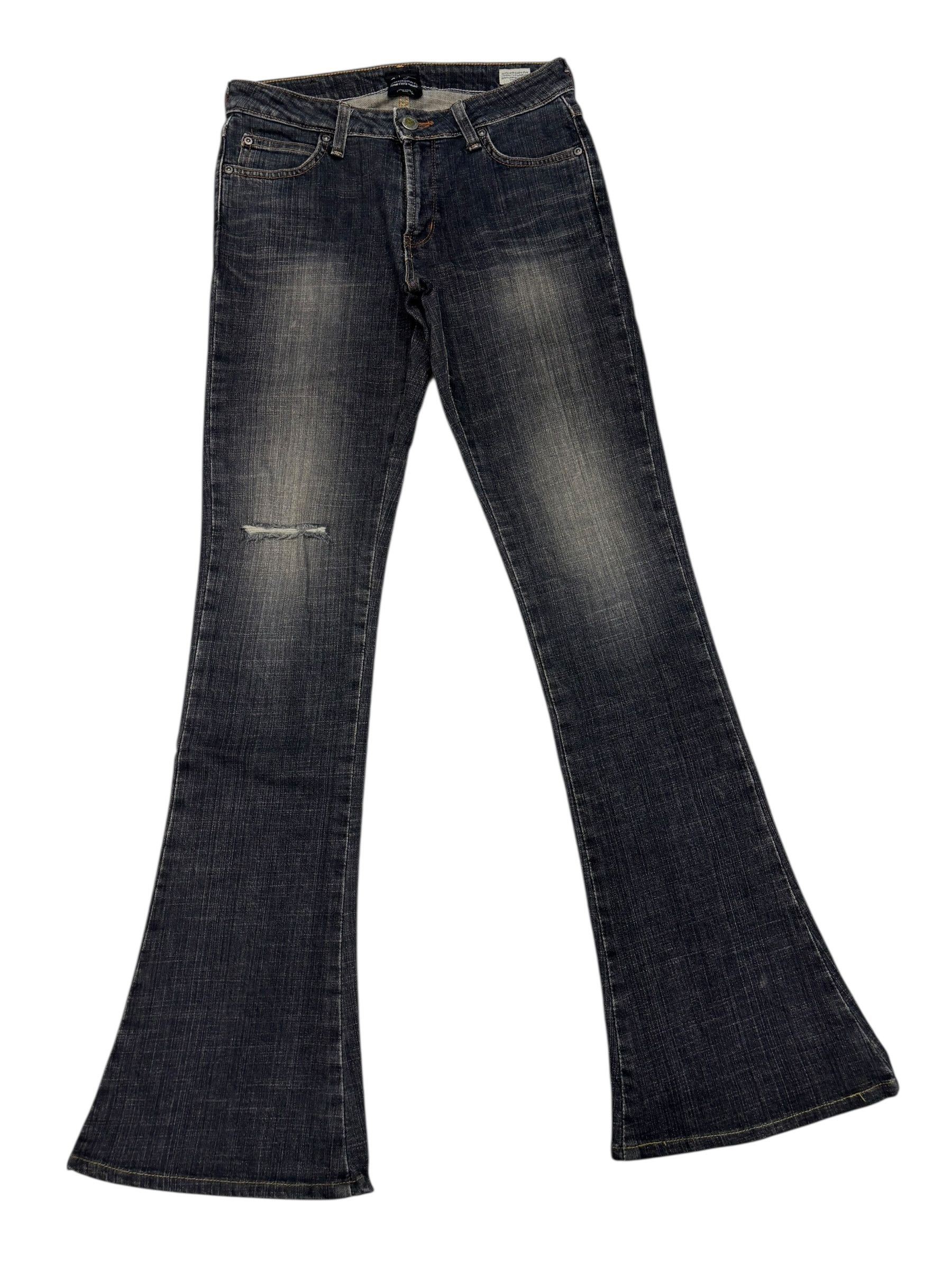 Edwin 💥 VIENUS JEANS EDWIN FLARED BOOTCUT DISTRESS DENIM JEANS Size 26" / US 2 / IT 38 - 3 Thumbnail