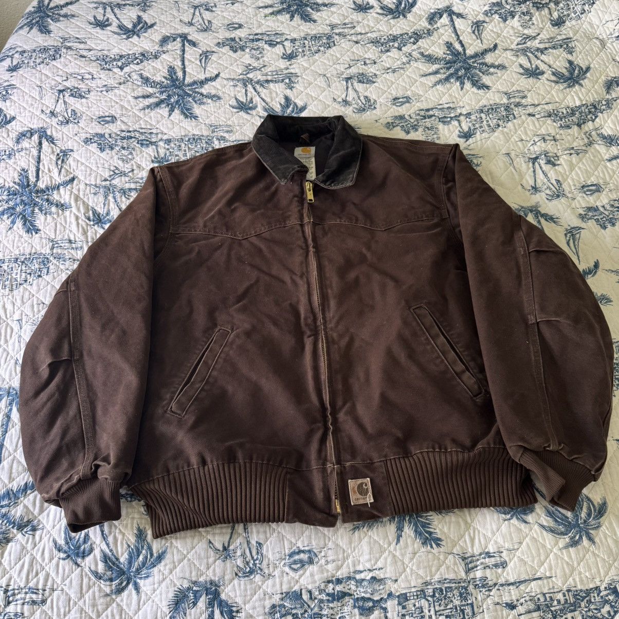 Carhartt × Vintage VTG Carhartt Santa Fe Jacket Mens XXL Brown J14 Size US XXL / EU 58 / 5 - 4 Thumbnail