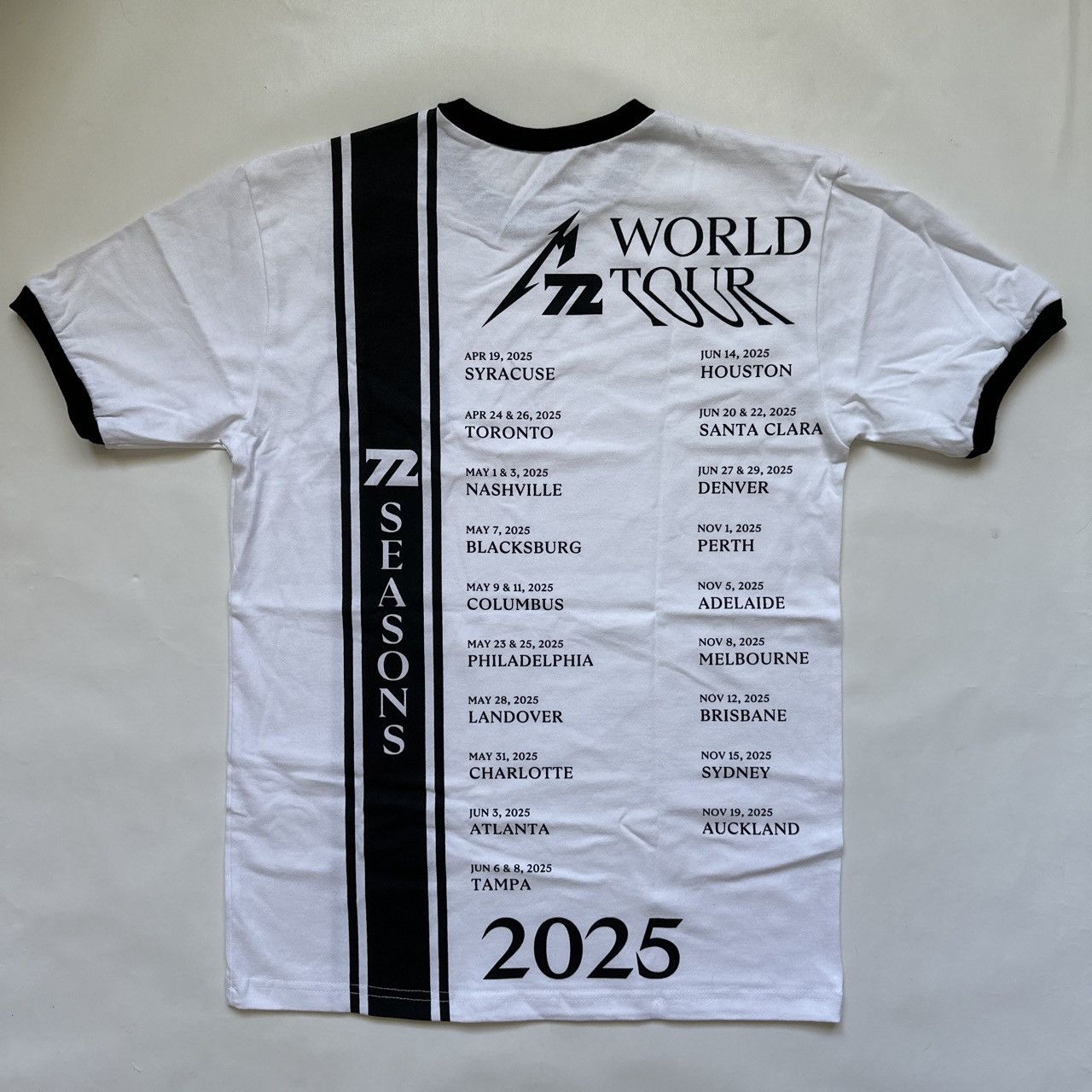 Metallica Metallica pop up exclusive 2025 world tour ringer tee Size US M / EU 48-50 / 2 - 3 Thumbnail
