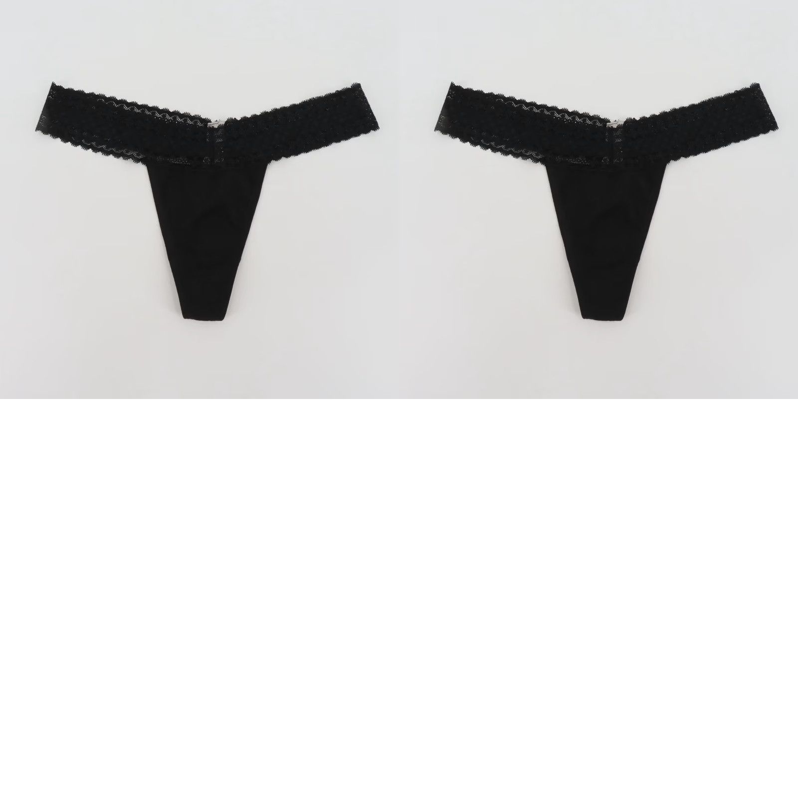 Victoria's Secret Victoria's Secret Women's Large Thong Panty Solid Black Lace Trim NEW User: Victoria's Secret Women's Large Thong Panty Solid Black Lace Trim NEW Size 36" / US 14 / IT 50 - 8 Thumbnail
