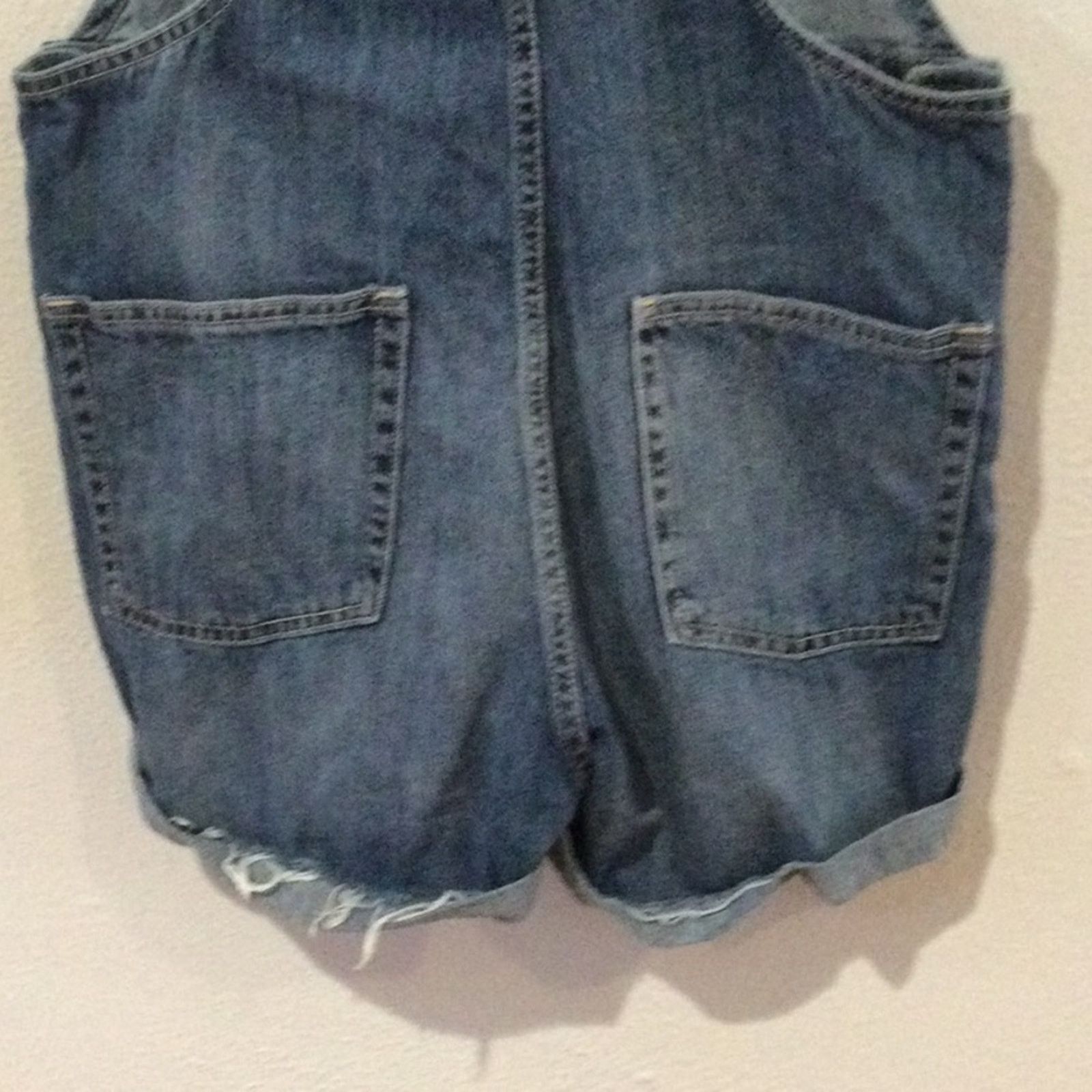 Gap Gap Denim Bib Adjustable Strap Button Side Overalls Size 2 Size 27" / US 4 / IT 40 - 10 Thumbnail