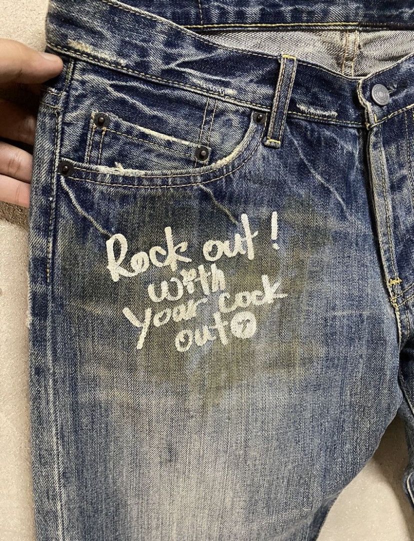 Hysteric Glamour Hysteric Glamour Rock Out Jeans Size US 34 / EU 50 - 5 Thumbnail
