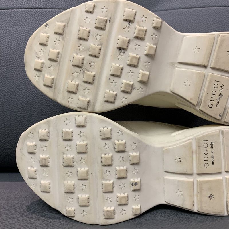 Gucci Gucci Rhyton Logo Dad Sneakers in Ivory White - Size US 9 / EU 42 - 6 Thumbnail
