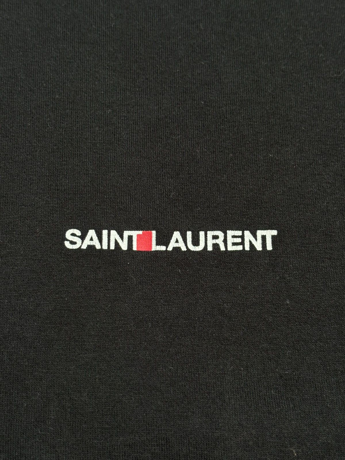 Hedi Slimane × Saint Laurent Paris SLP Classic Box Logo T-Shirt Size US M / EU 48-50 / 2 - 2 Thumbnail
