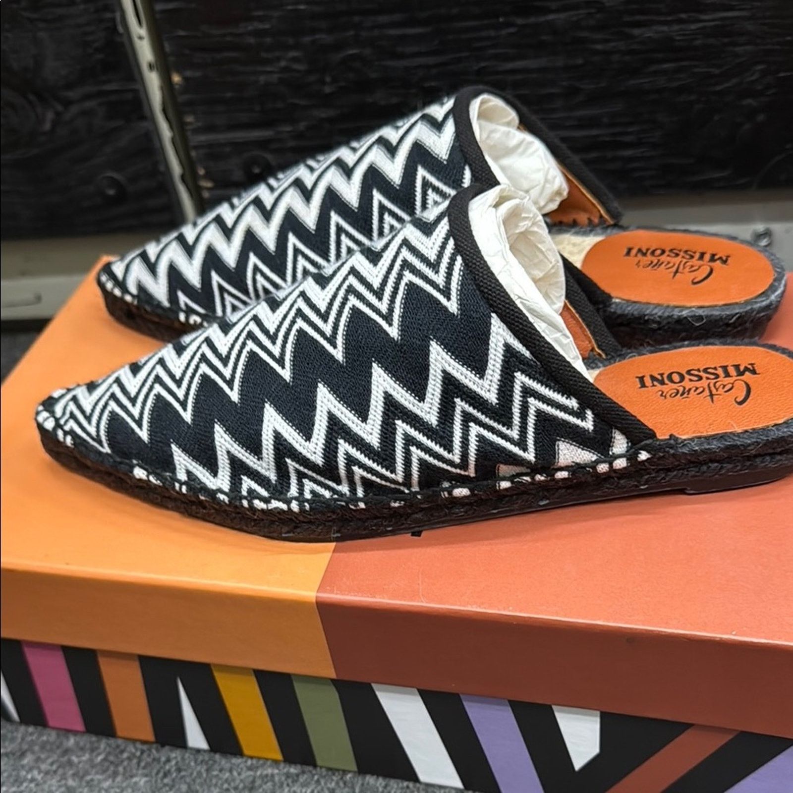 Missoni NWT Missoni Black Zigzag Women's Loafer Shoes Size 36 US 6 Size US 6 / IT 36 - 4 Thumbnail