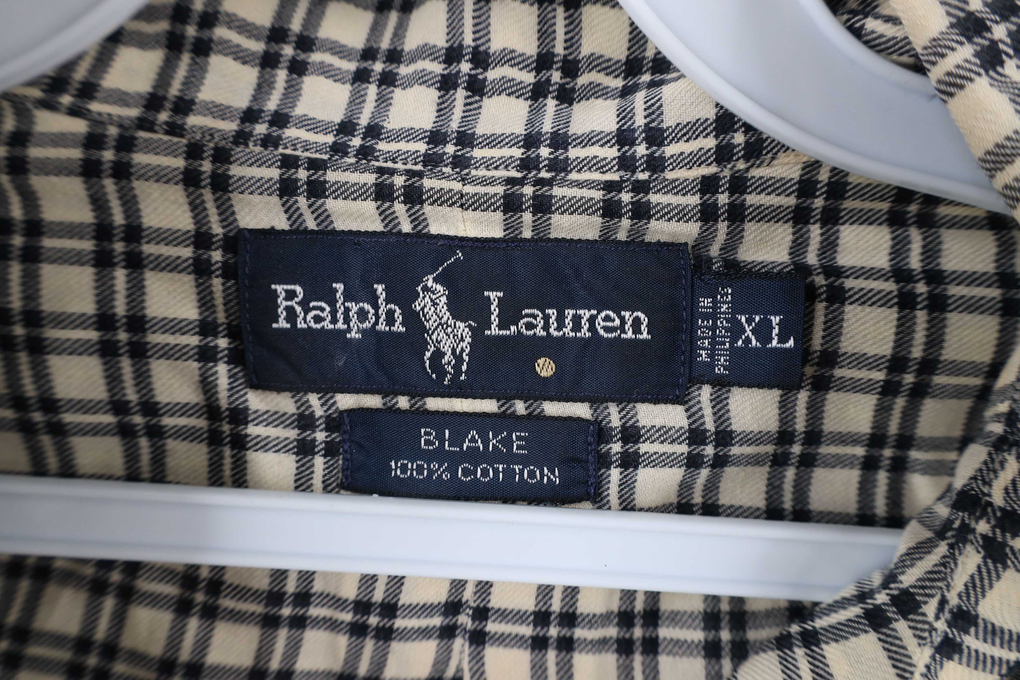 Ralph Lauren × Vintage Vintage 90s Ralph Lauren Flannel Collared Button Down Shirt Size US XL / EU 56 / 4 - 7 Thumbnail