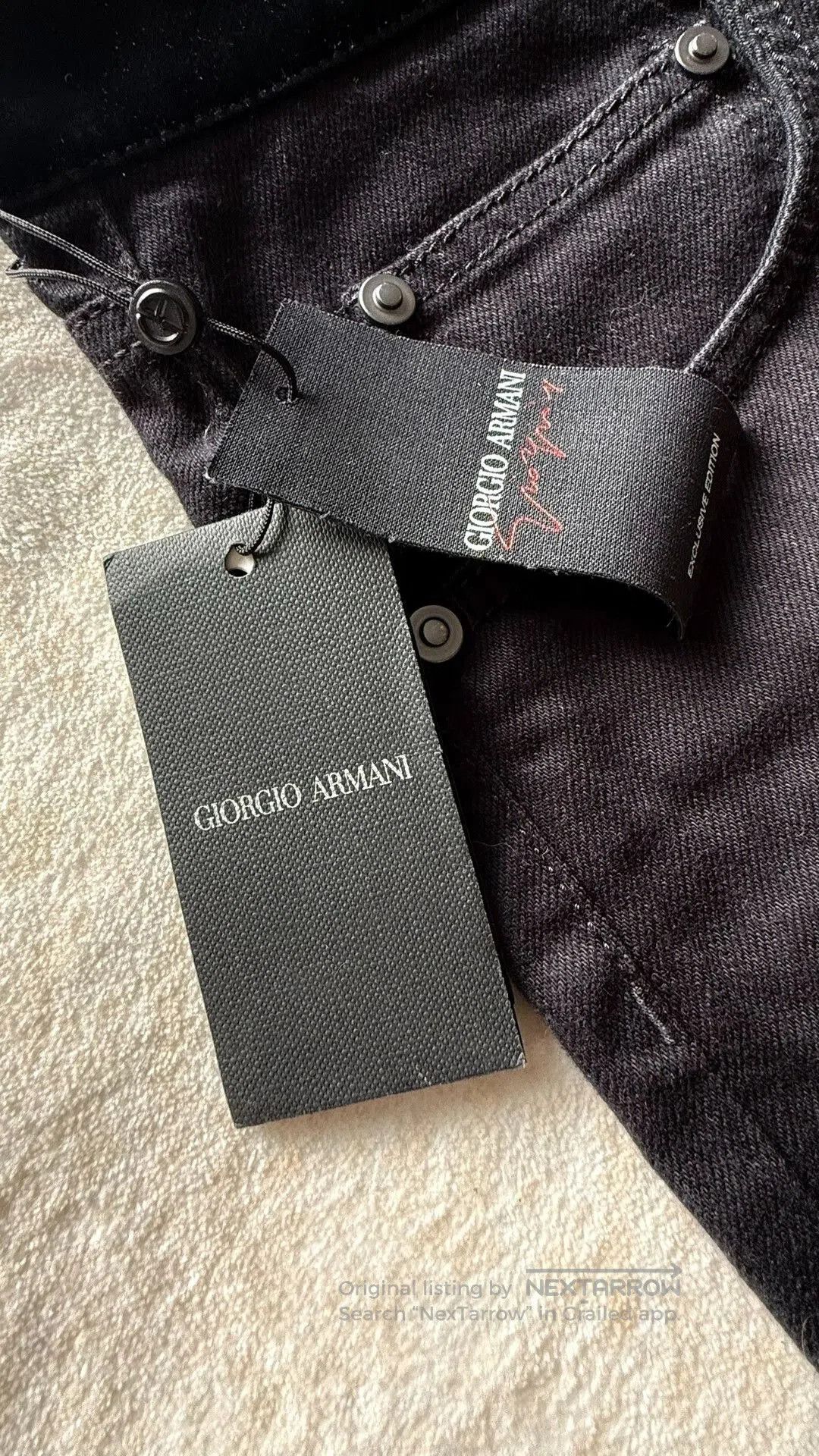 Giorgio Armani Giorgio Armani Exclusive Edition Black Jeans. Size US 32 / EU 48 - 4 Thumbnail