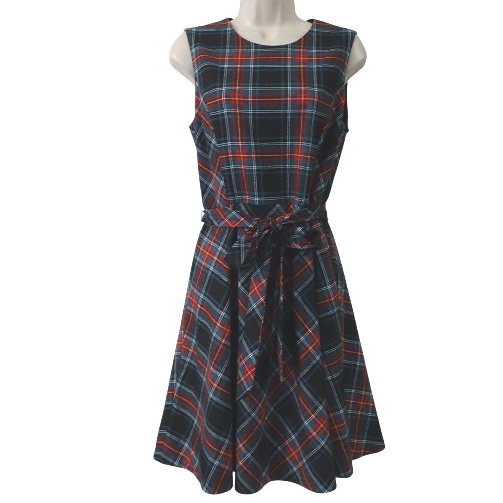 Other Draper James Tartan Plaid Belted Fit and Flare Dress Size 4 Size S / US 4 / IT 40 - 1 Thumbnail