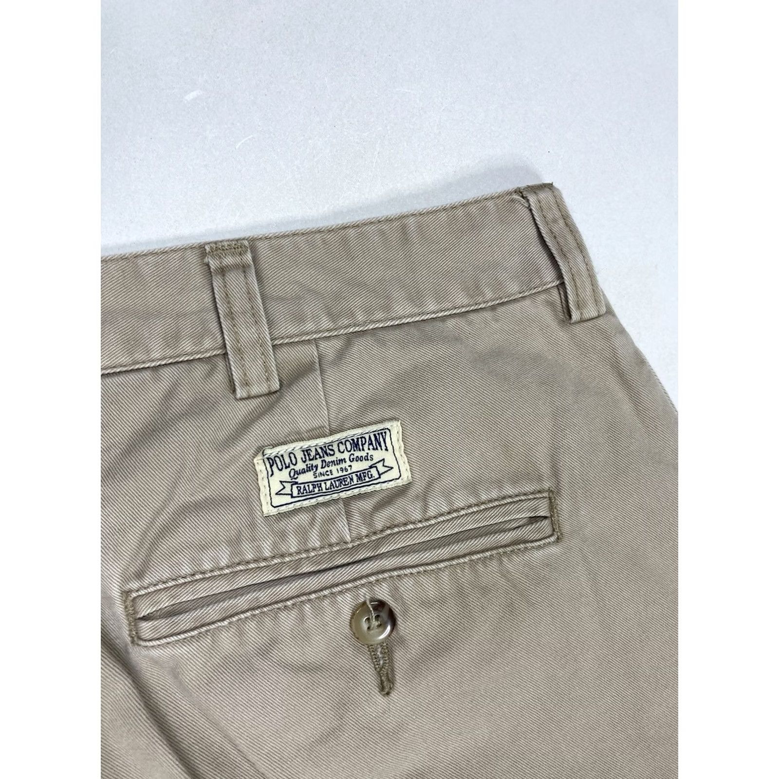 Polo Ralph Lauren VINTAGE Polo Jeans Ralph Lauren Chino Pants Men 38 x 29 Beige Size US S / EU 44-46 / 1 - 5 Thumbnail