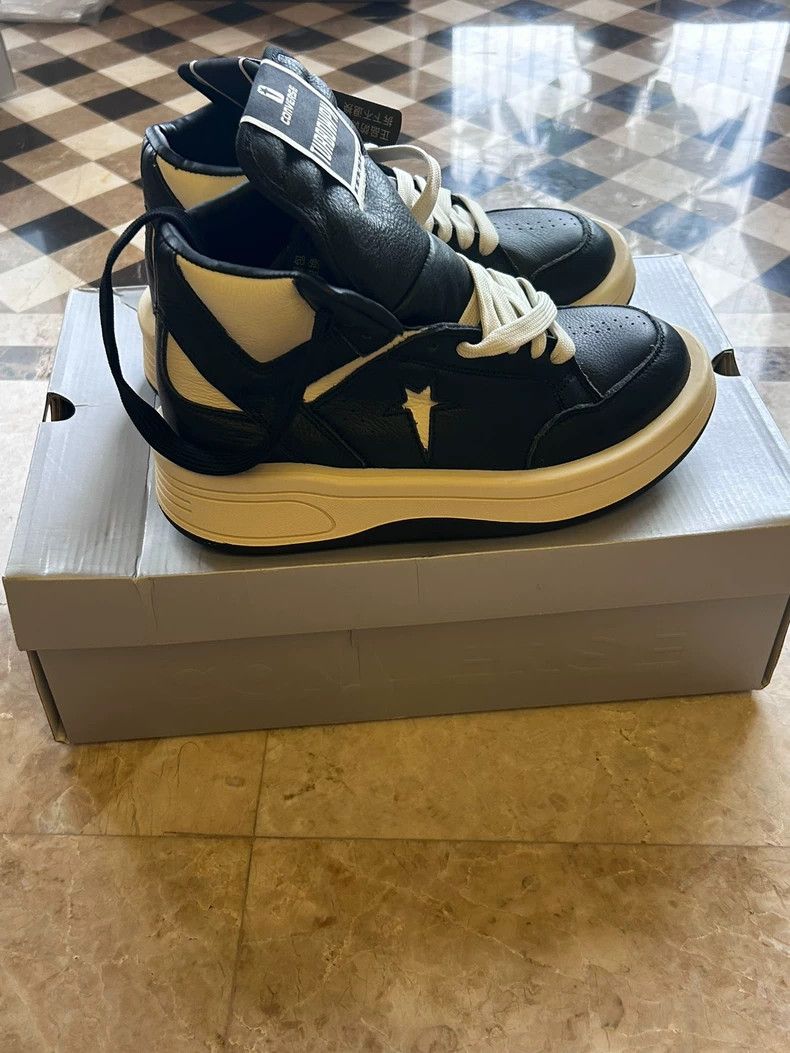 Rick Owens rick owens Trendy Mid-Top Retro Basketball Shoes Size US 7.5 / EU 40-41 - 1 Thumbnail