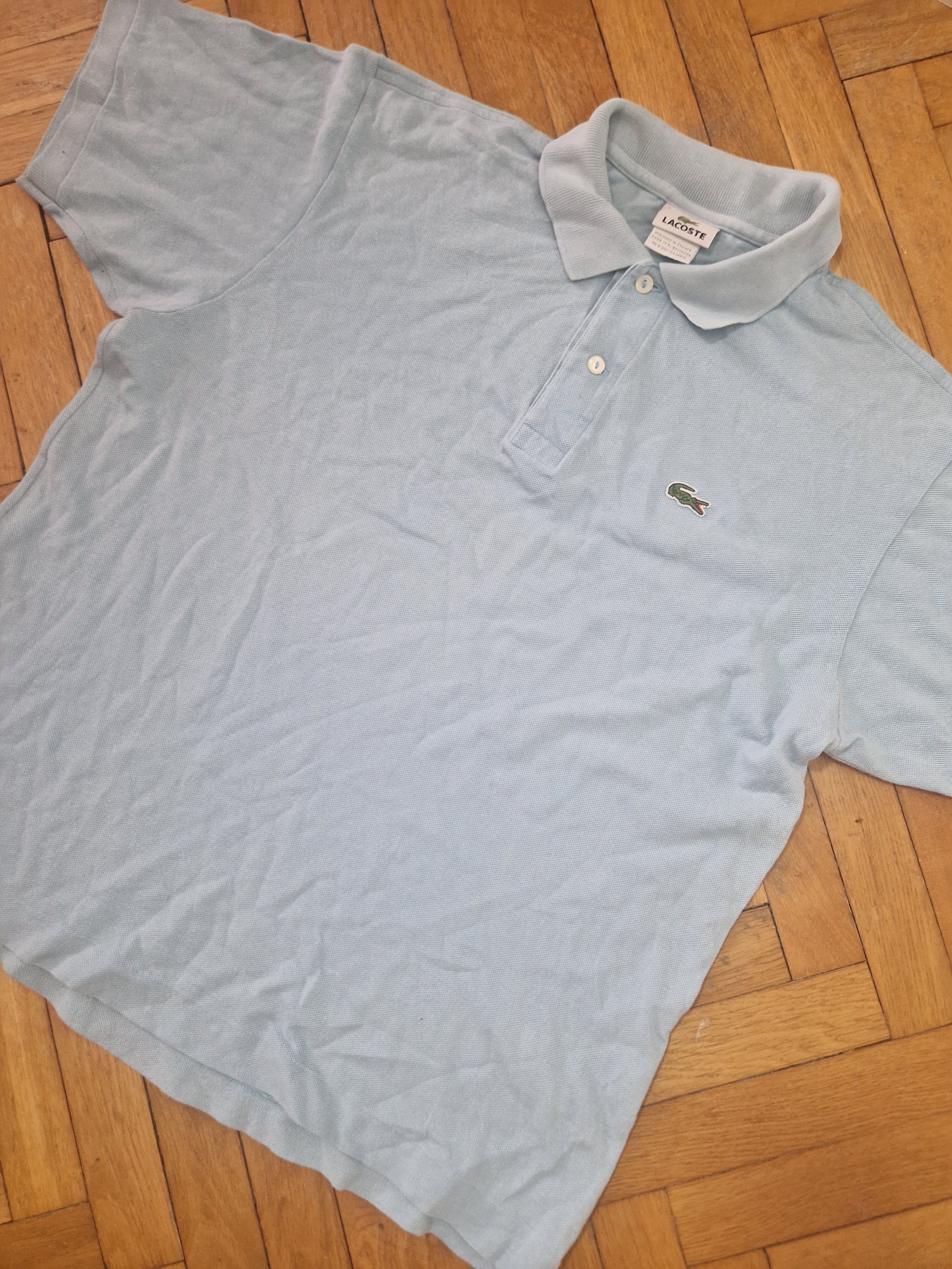 Lacoste Lacoste baby blue polo tee Size US XL / EU 56 / 4 - 2 Thumbnail