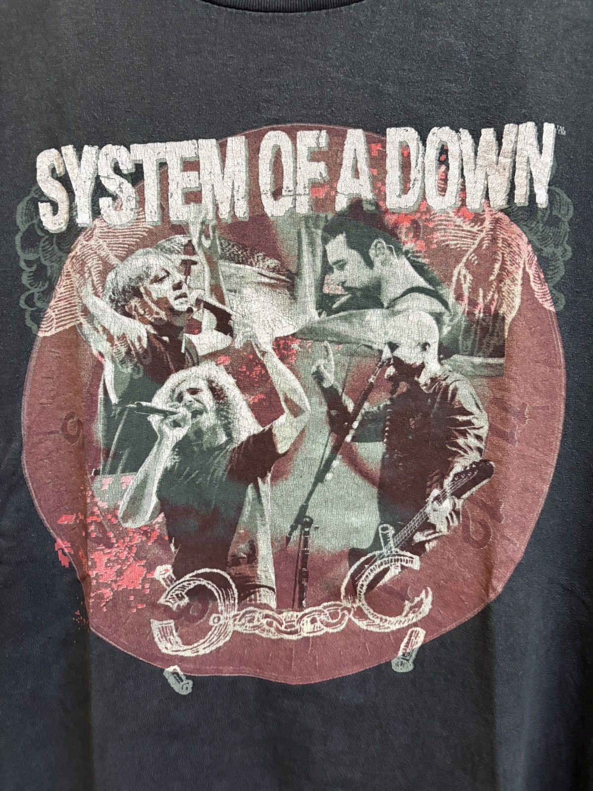 Band Tees Vintage System Of A Down Line Up Band T-Shirt Size US XXL / EU 58 / 5 - 3 Thumbnail