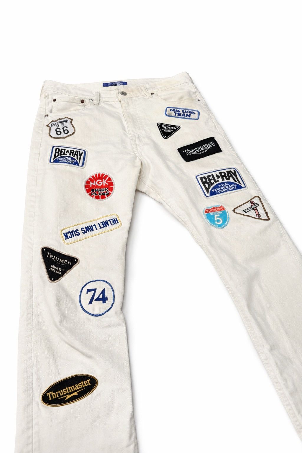 Comme des Garcons Comme Des Garçons Junya Watanabe White Triumph Denim Size US 32 / EU 48 - 2 Thumbnail